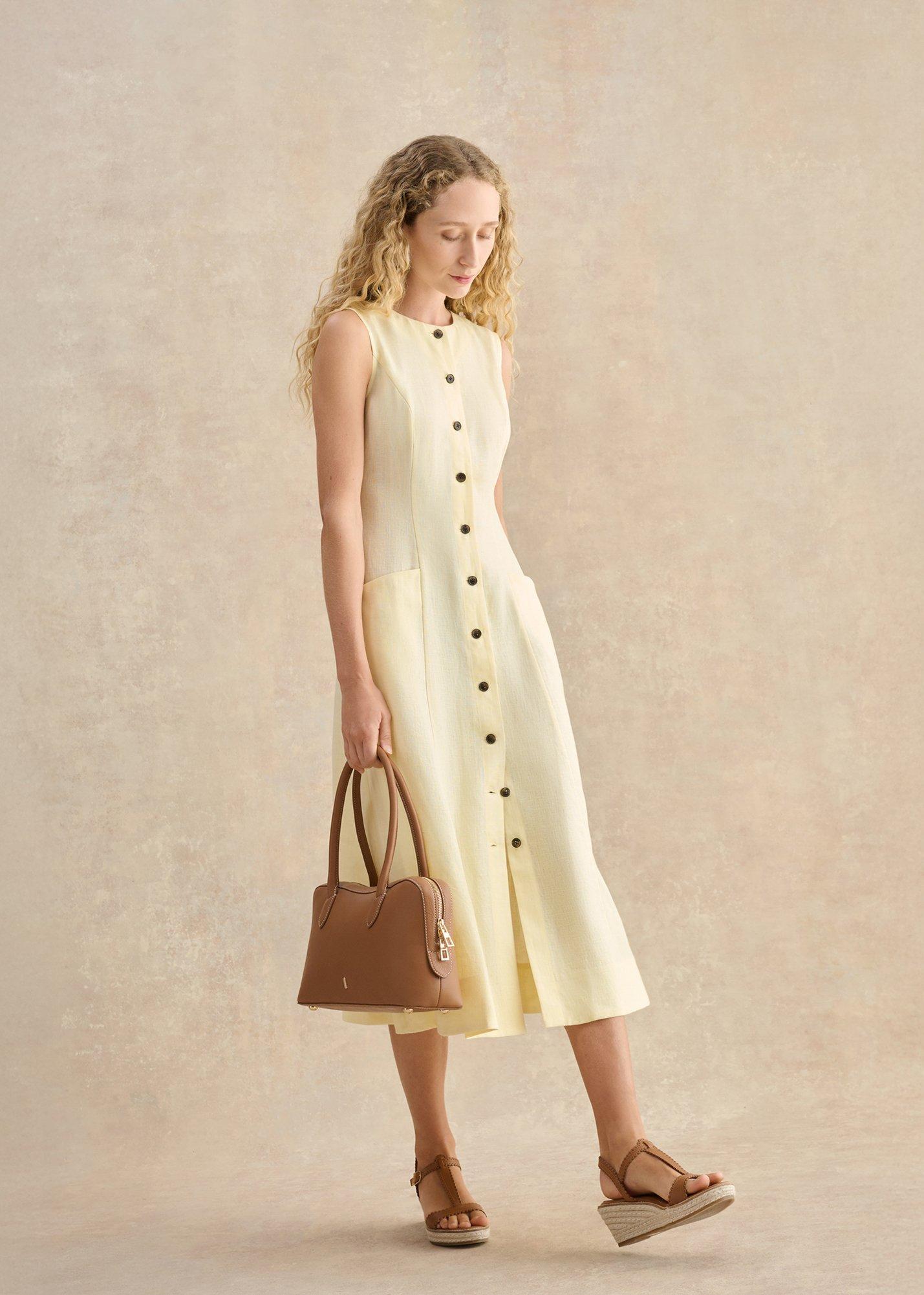 Carmen Dress, Soft Yellow, hi-res