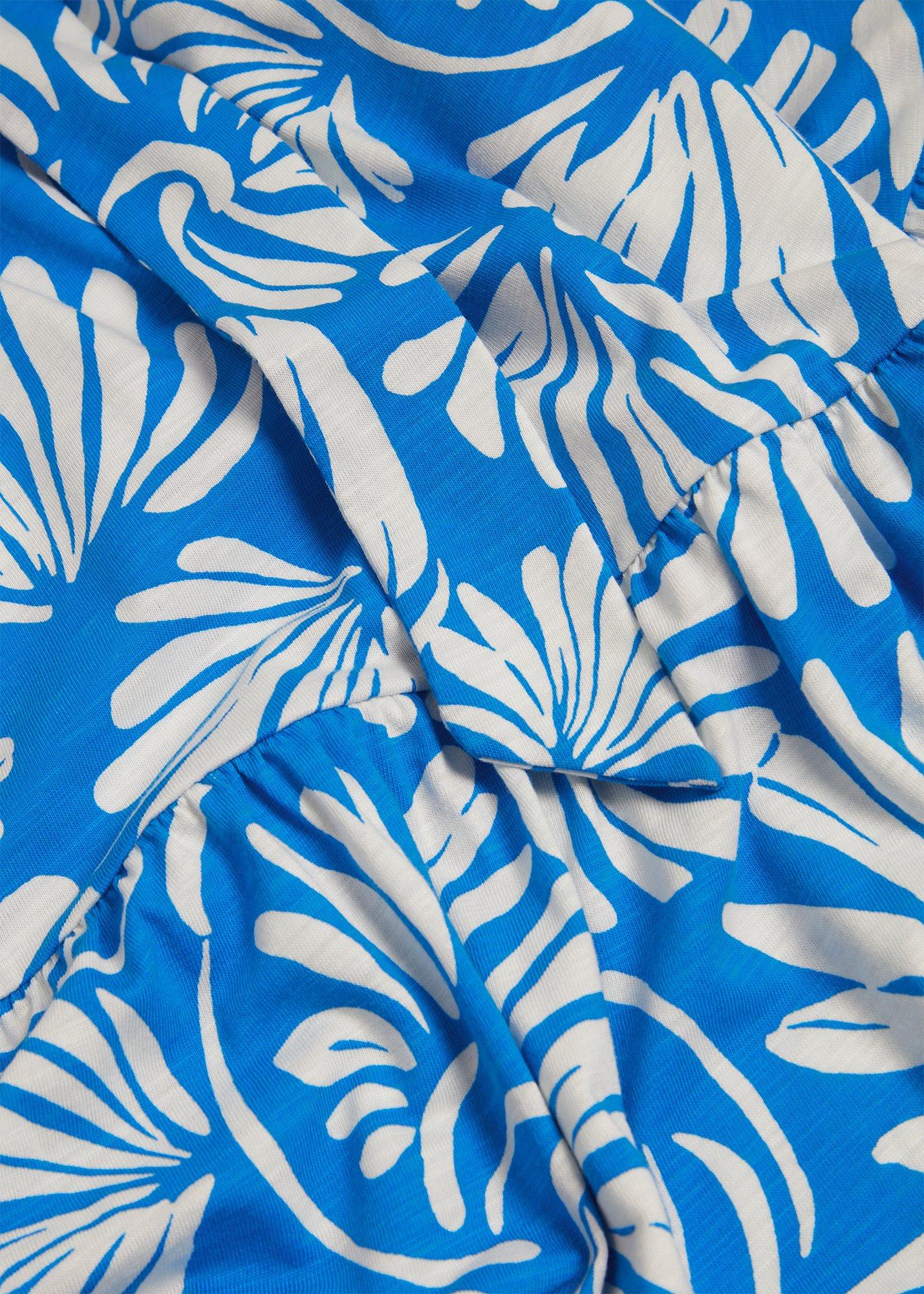 Petite Nadine Dress, Blue Ivory, hi-res