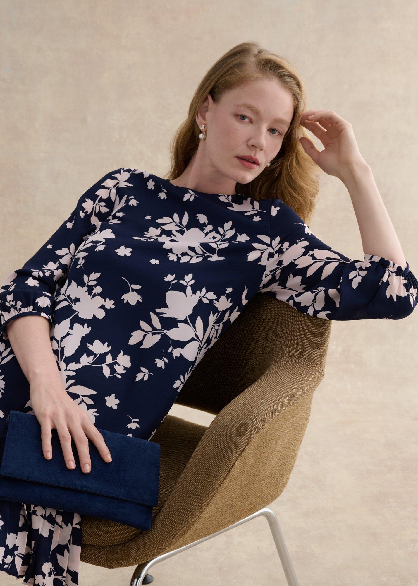 Liana Floral Mini Dress, Midnight Pink, hi-res