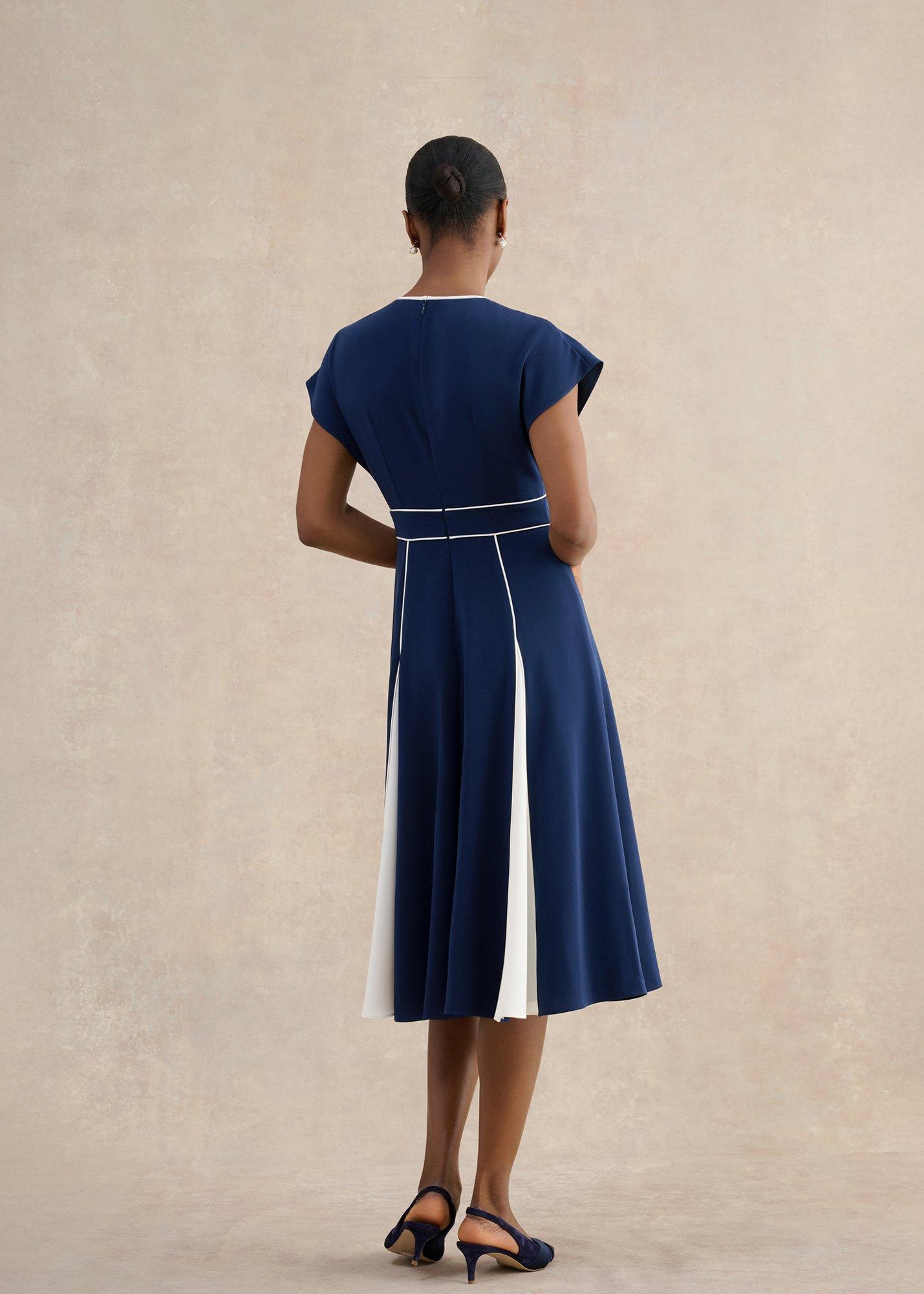 Viola Dress, Midnight Cream, hi-res