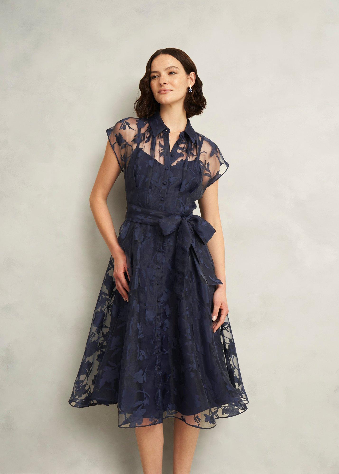 Petite Tess Shirt Dress, Midnight Navy, hi-res