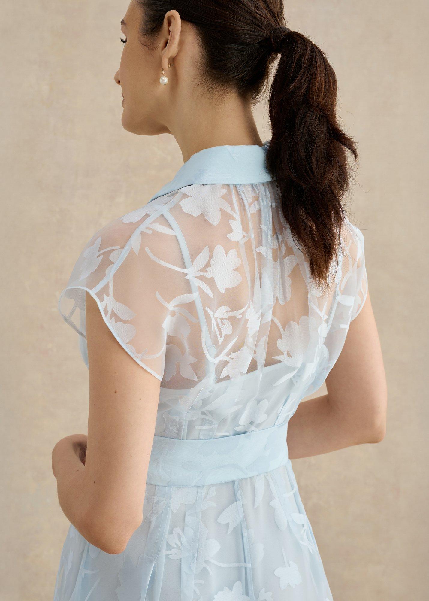 Petite Tess Dress, Pale Blue, hi-res