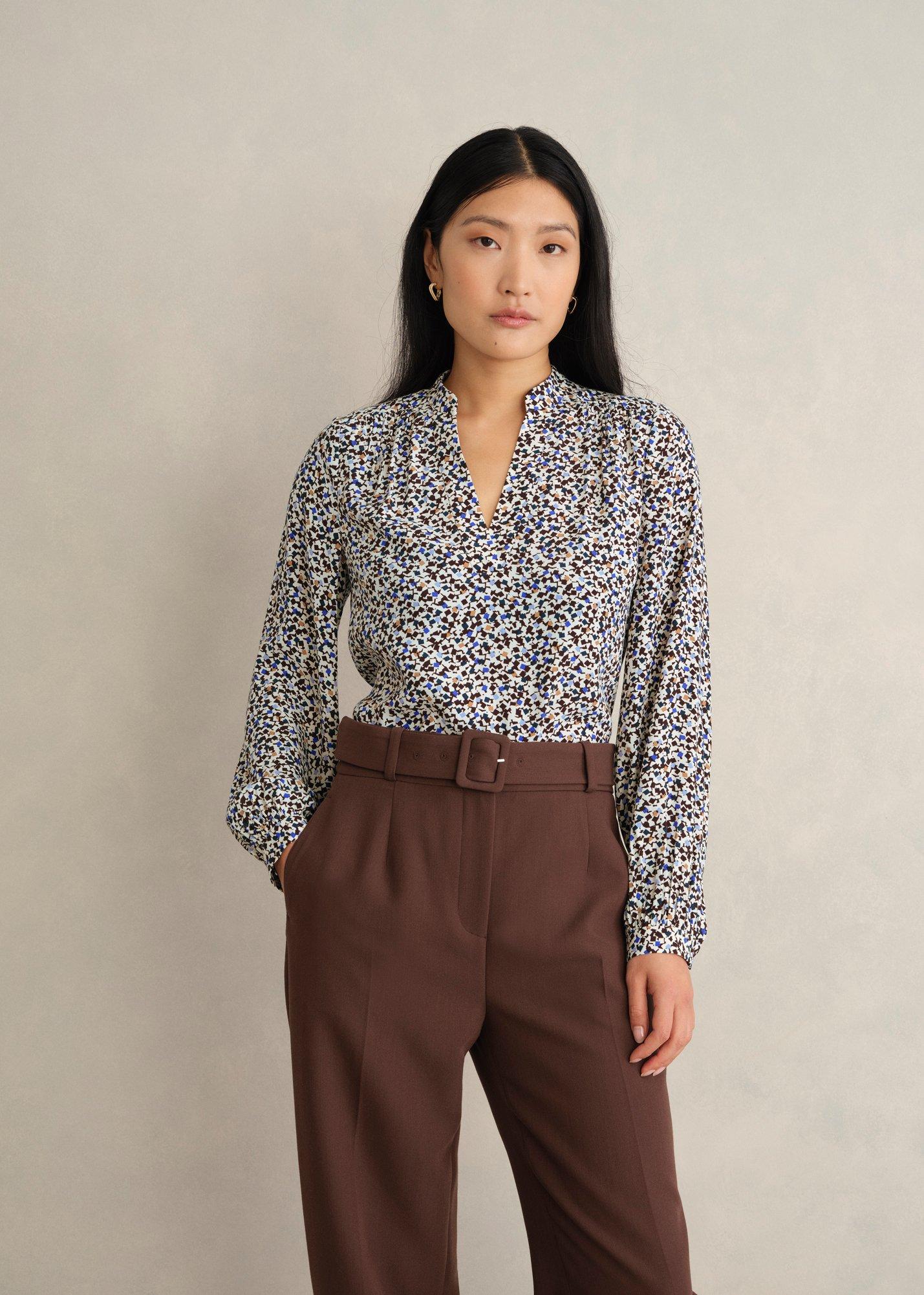 Mila Blouse, Cream Multi, hi-res