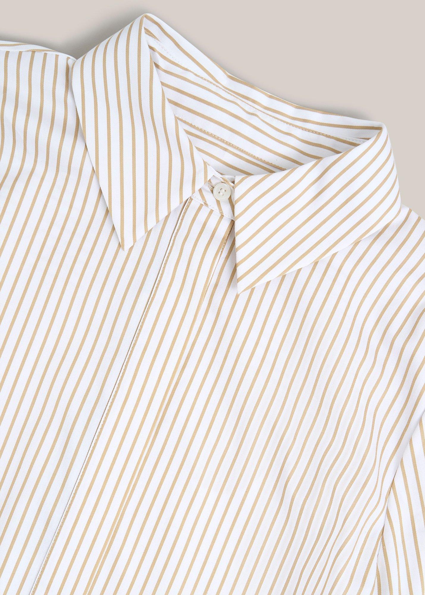 Andra Stripe Shirt, Neutral White, hi-res