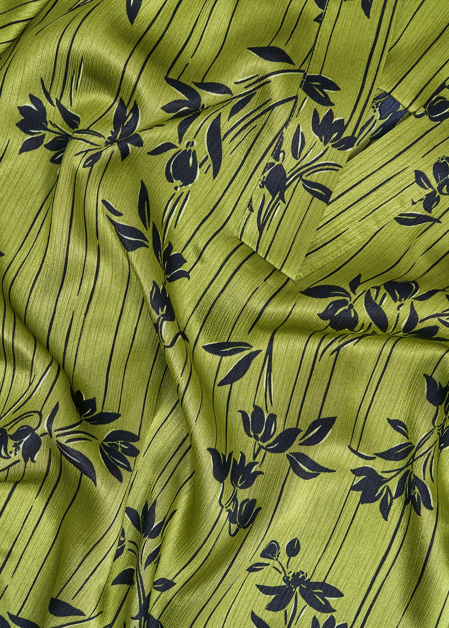 Fara Blouse, Green Navy, hi-res