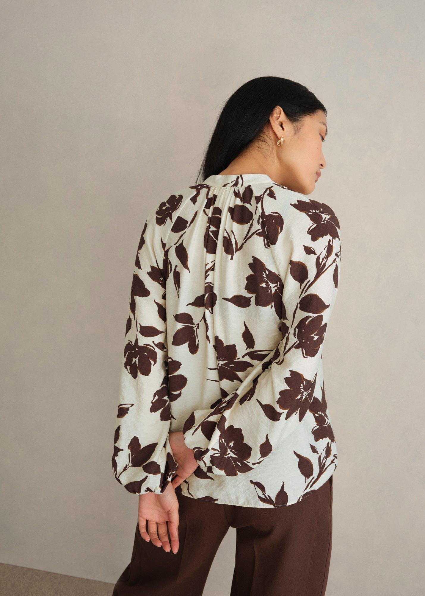 Sherry Blouse, Beige Chocolate, hi-res