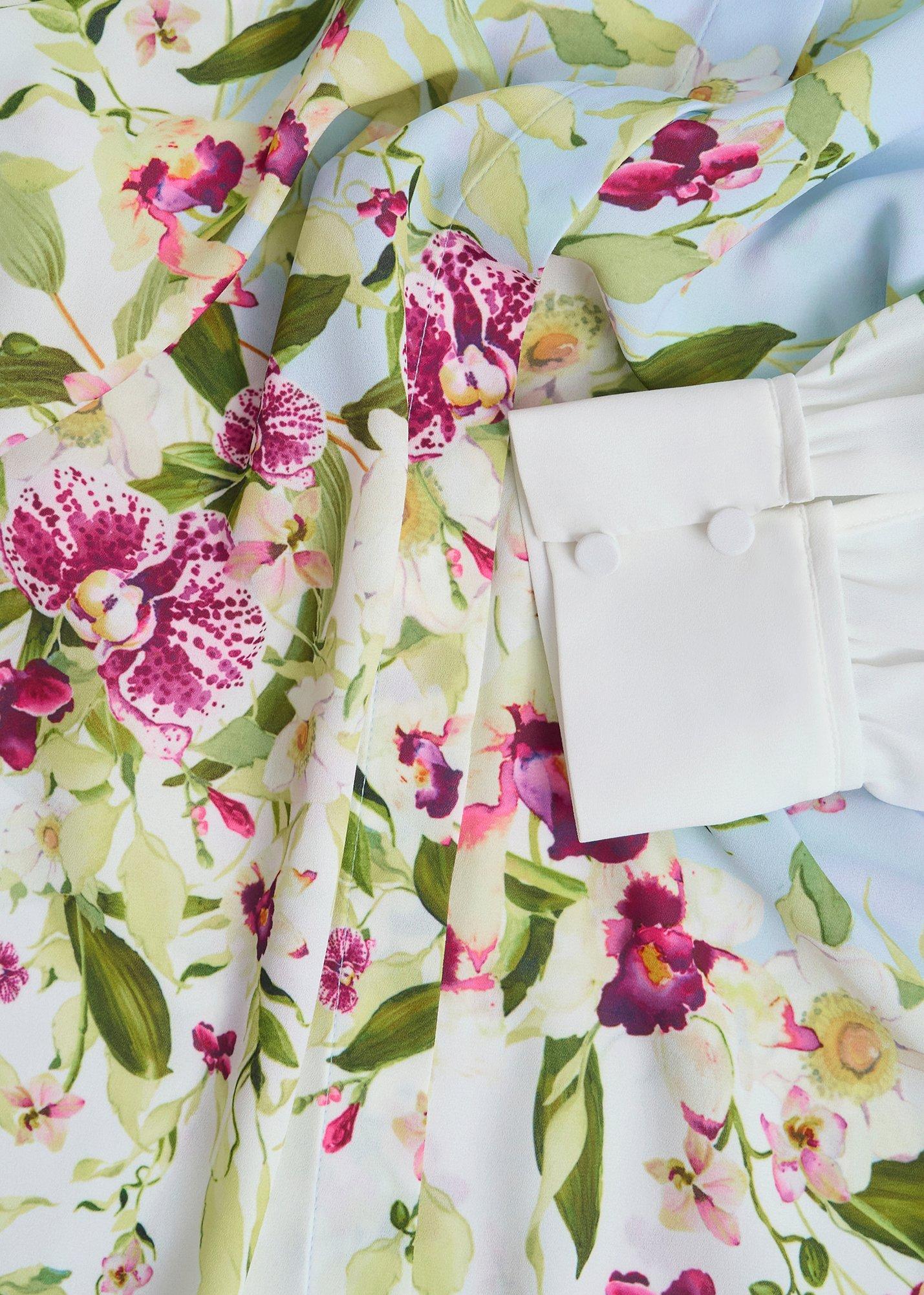 Sabina Floral Shirt, Pale Blue Multi, hi-res