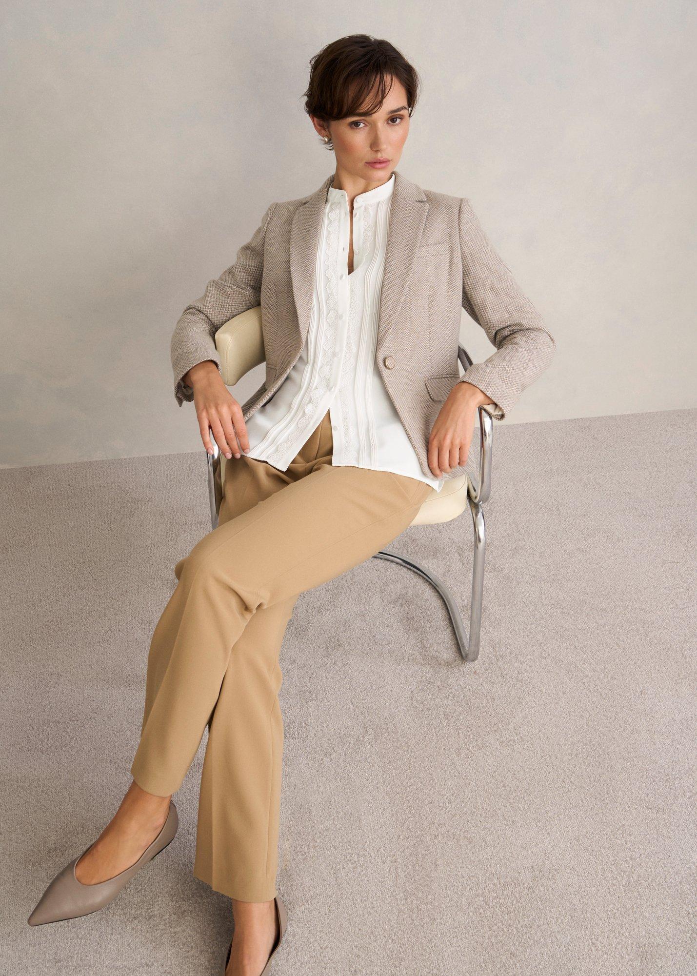 Dominica Blouse, True Ivory, hi-res