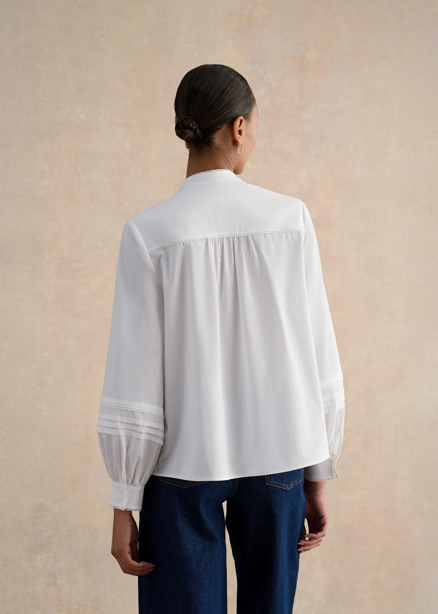 Mariette Blouse, Ivory, hi-res