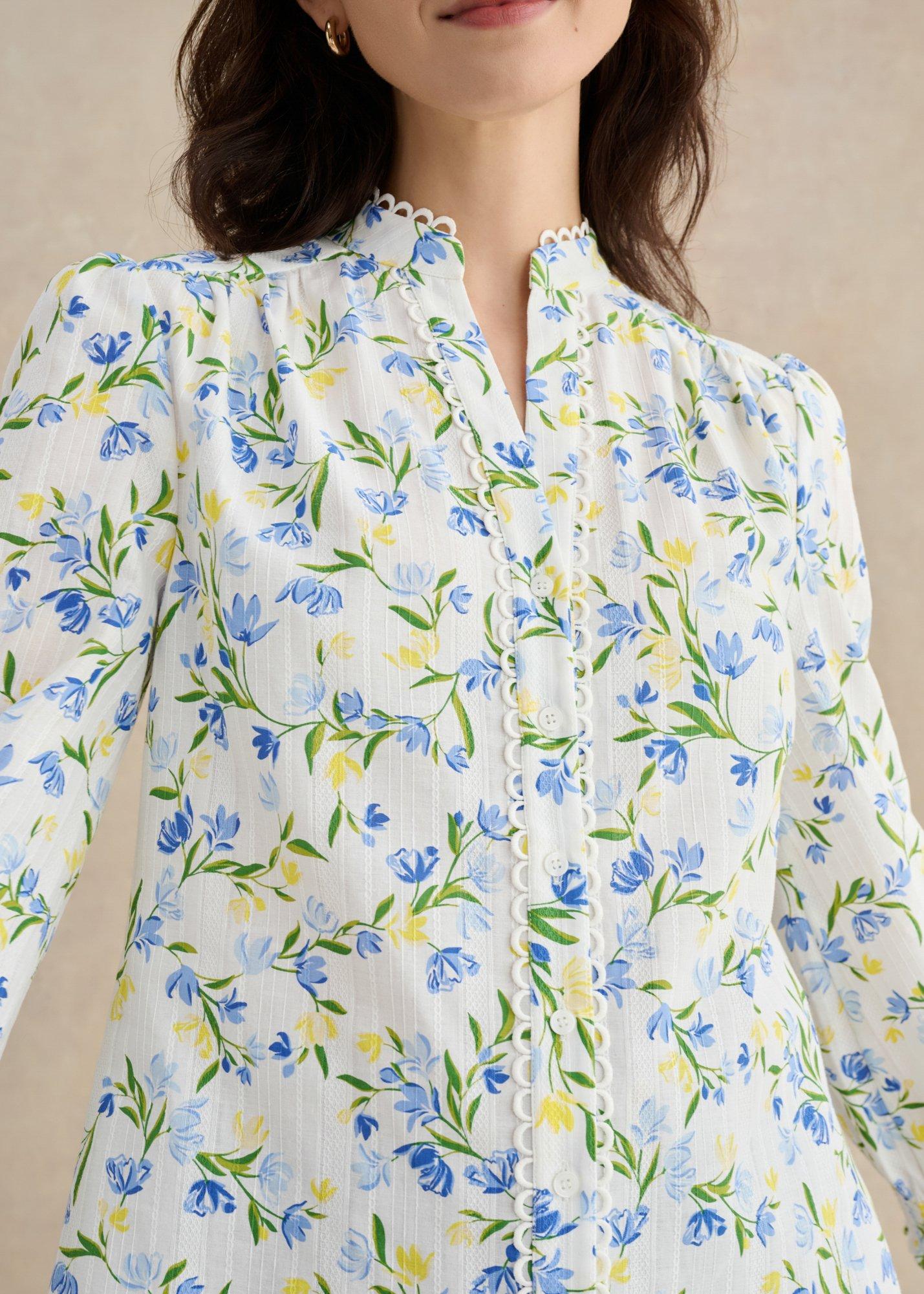 Imelda Blouse, Ivory Multi, hi-res