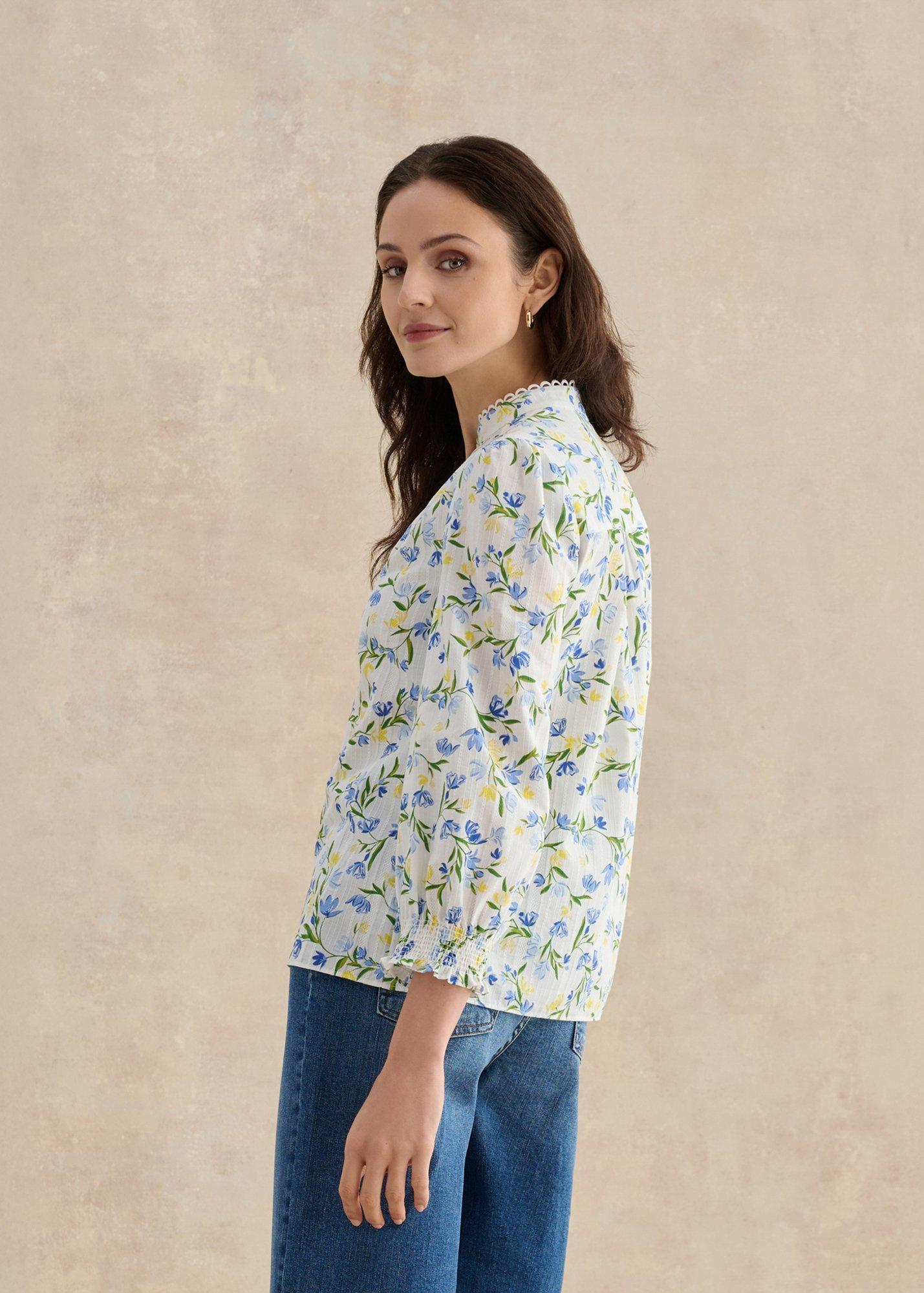 Imelda Blouse, Ivory Multi, hi-res