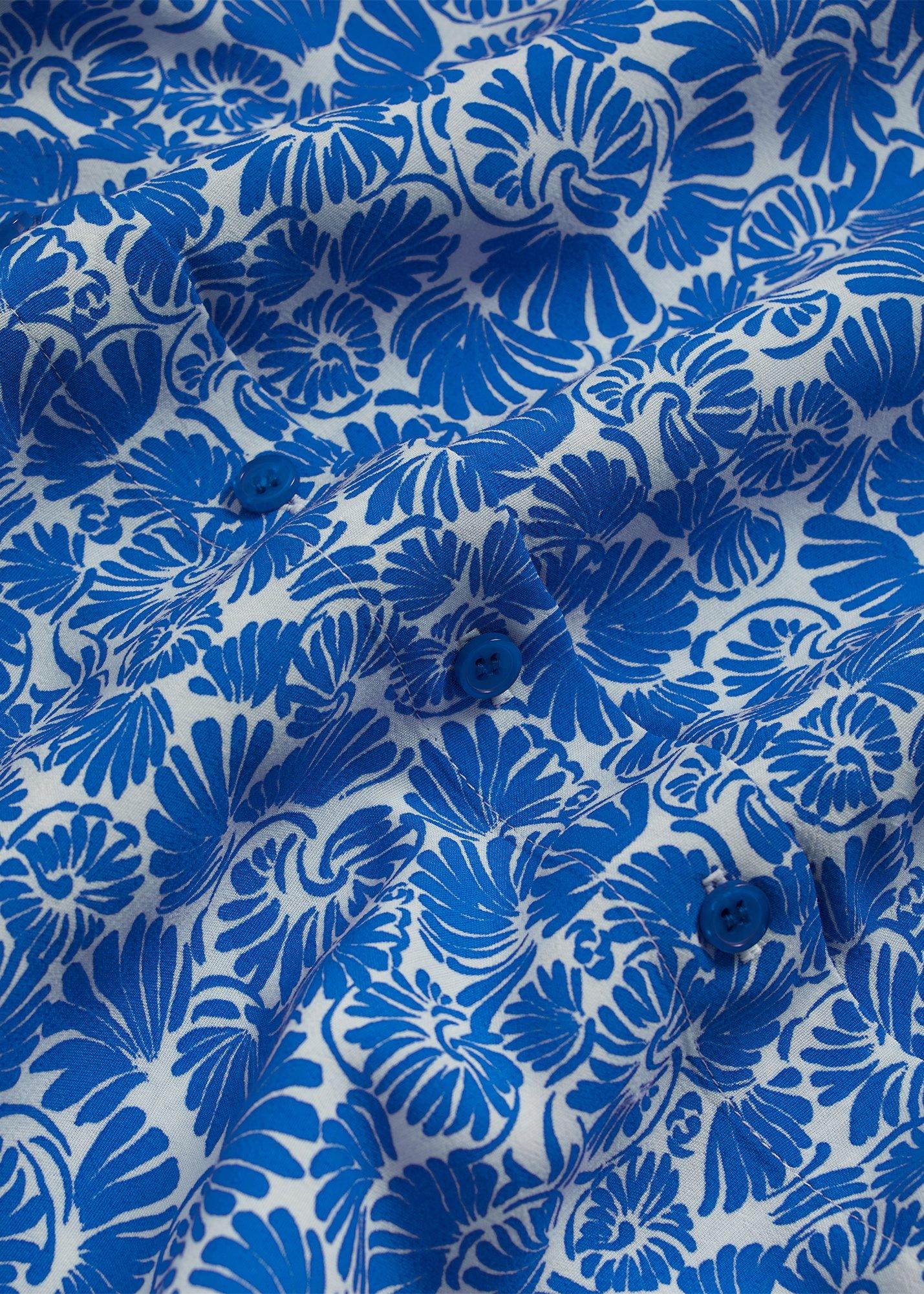 Huda Blouse, Blue Ivory, hi-res