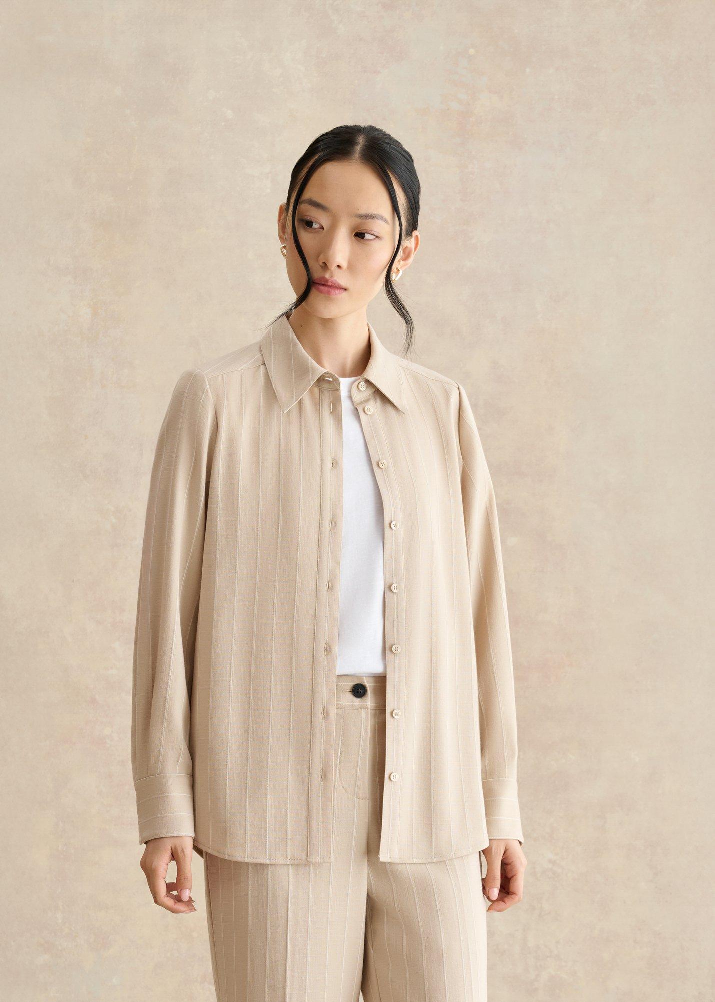 Hadley Linen Pinstripe Shirt