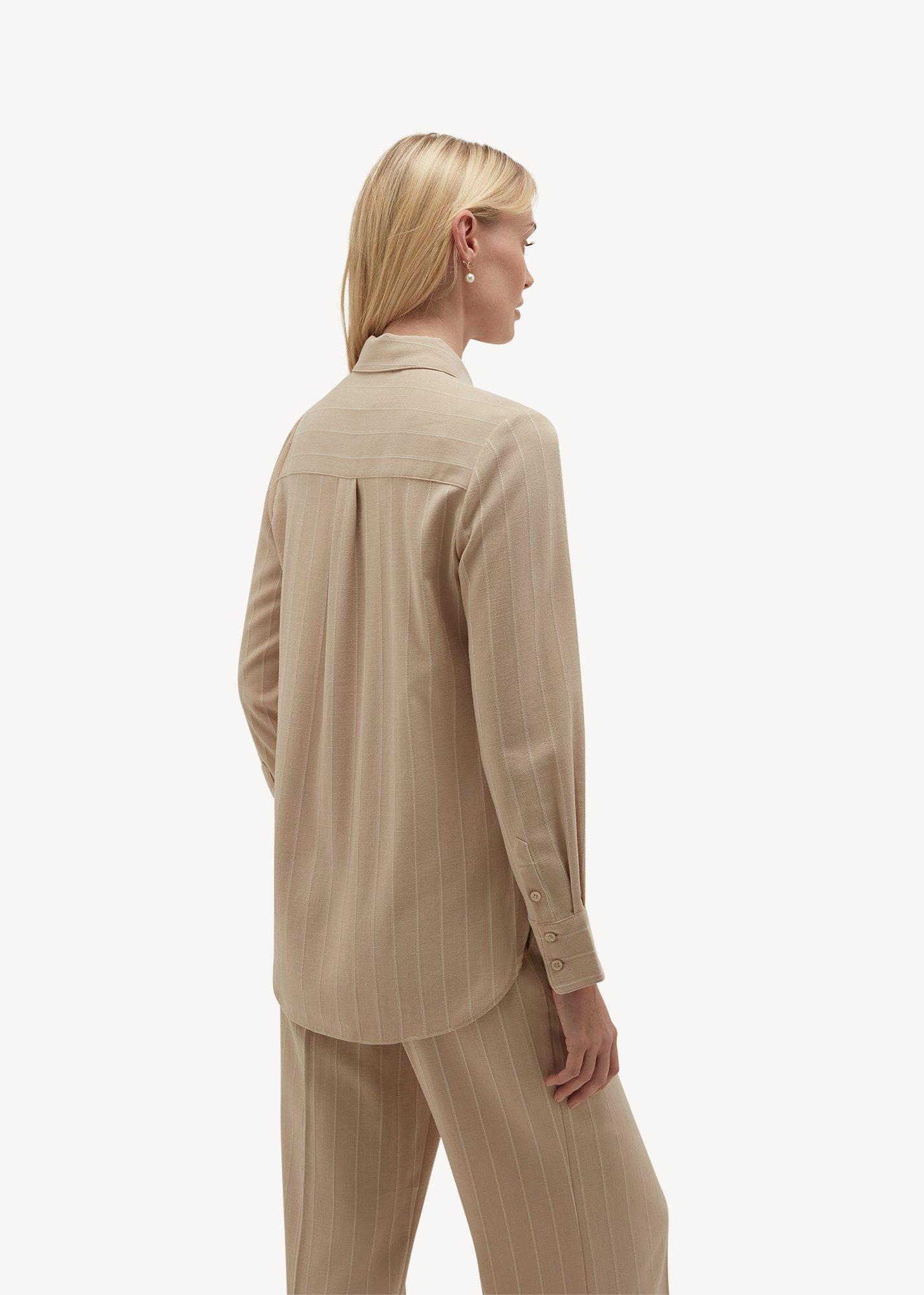 Hadley Pinstripe Shirt, Neutral Ivory, hi-res