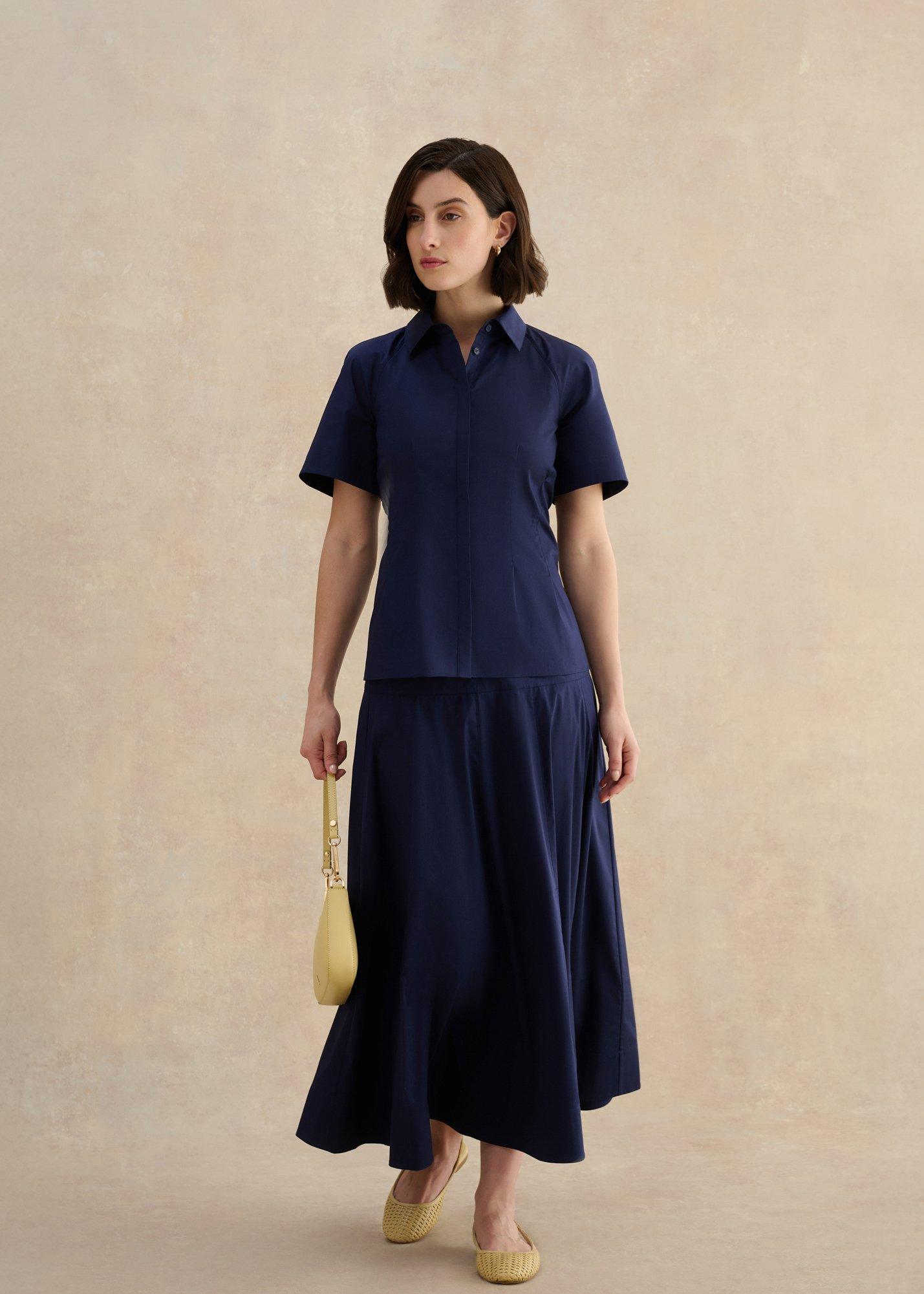 Elliya Shirt, True Navy, hi-res