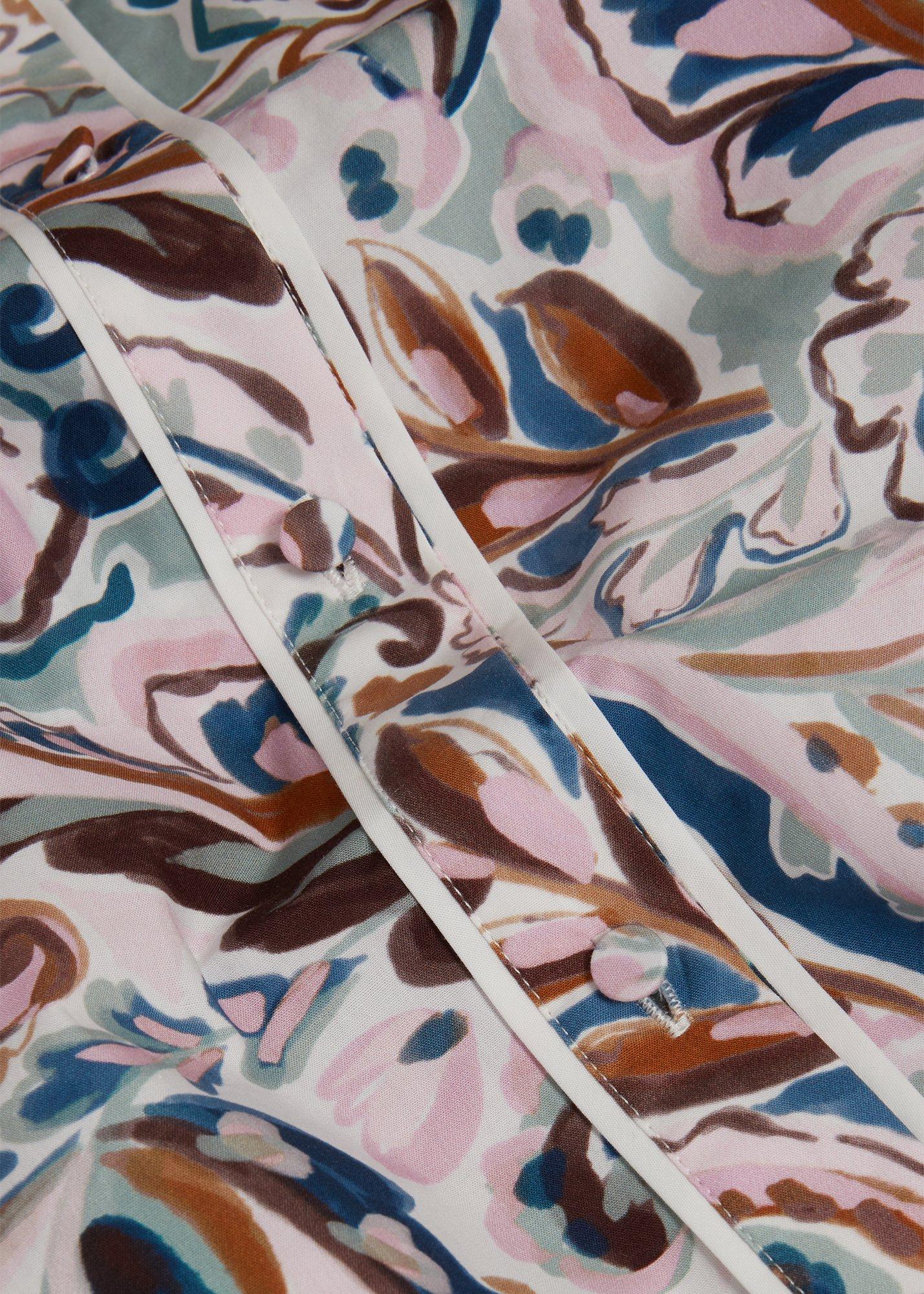 Soraya Cotton Blouse, Ivory Multi, hi-res