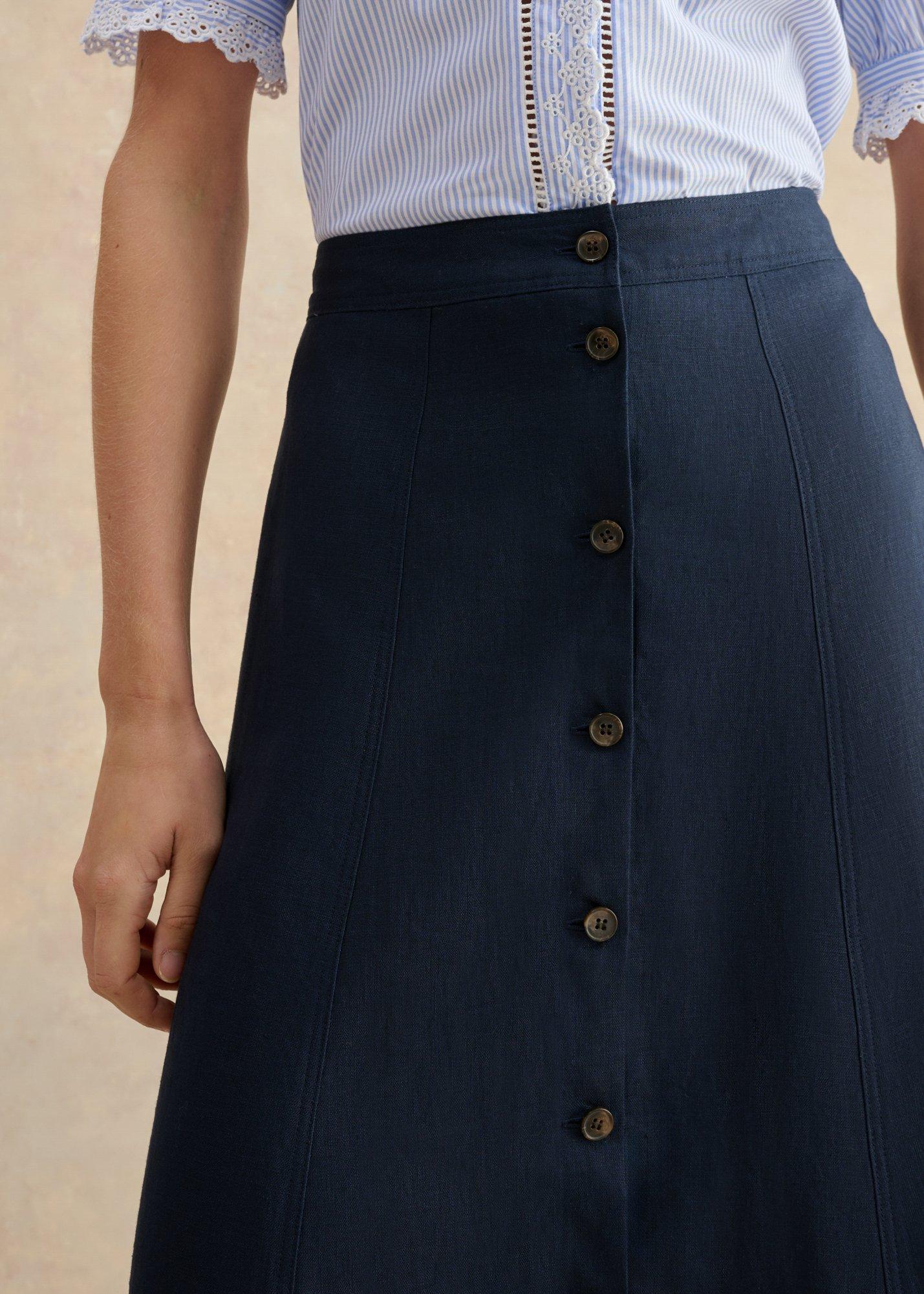 Tonica Skirt, Navy, hi-res