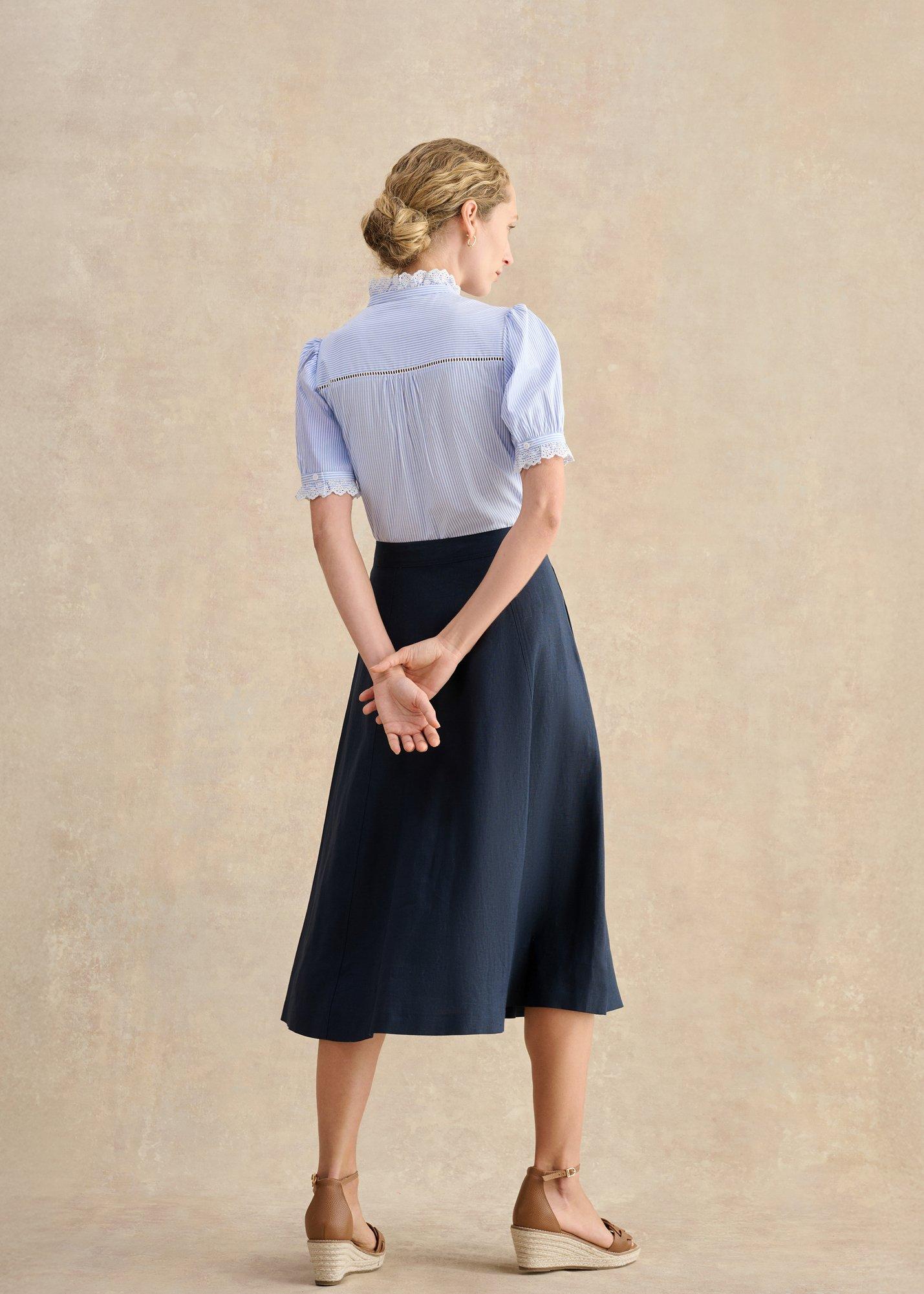 Tonica Skirt, Navy, hi-res