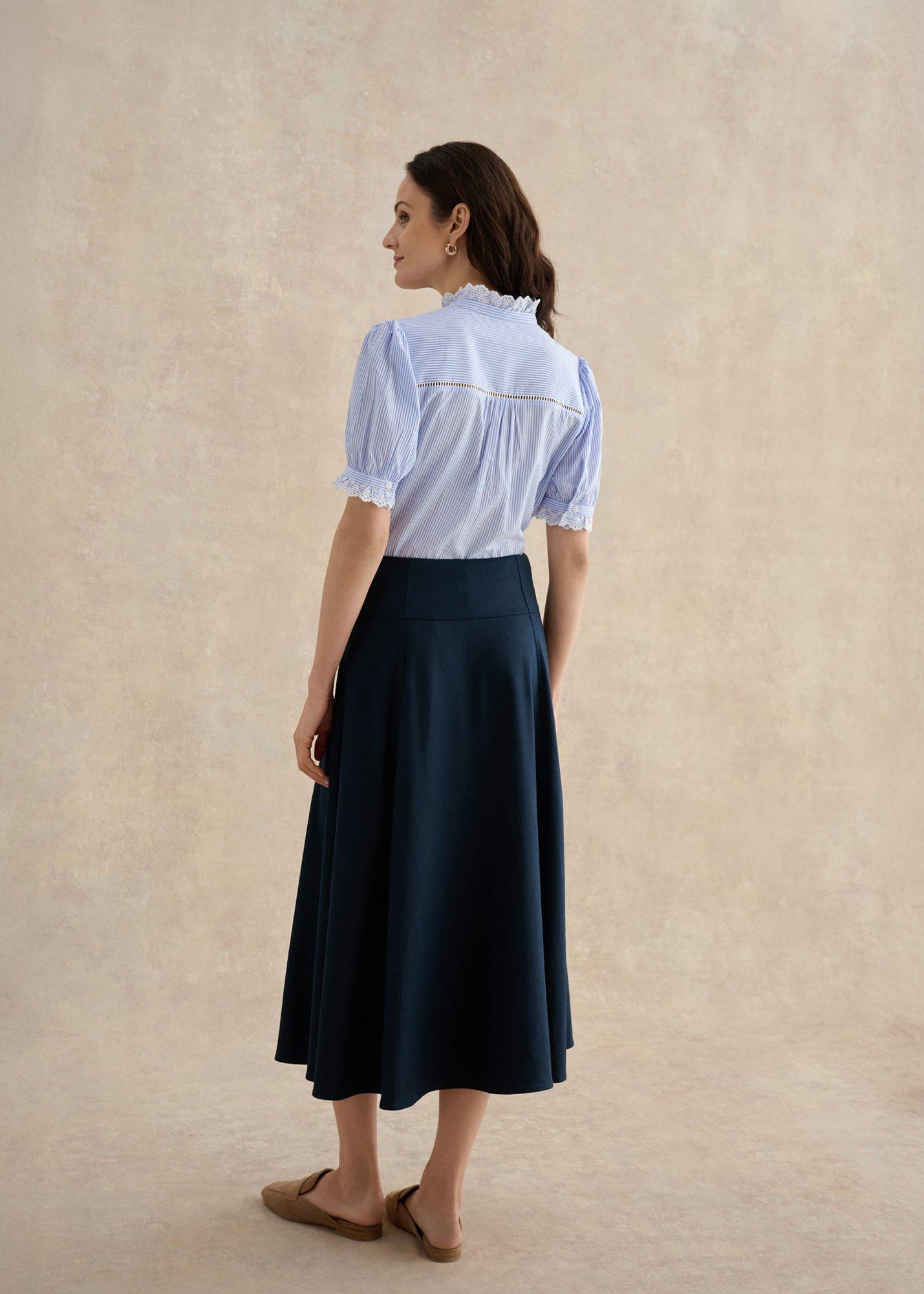 Lilliana Skirt, Navy, hi-res