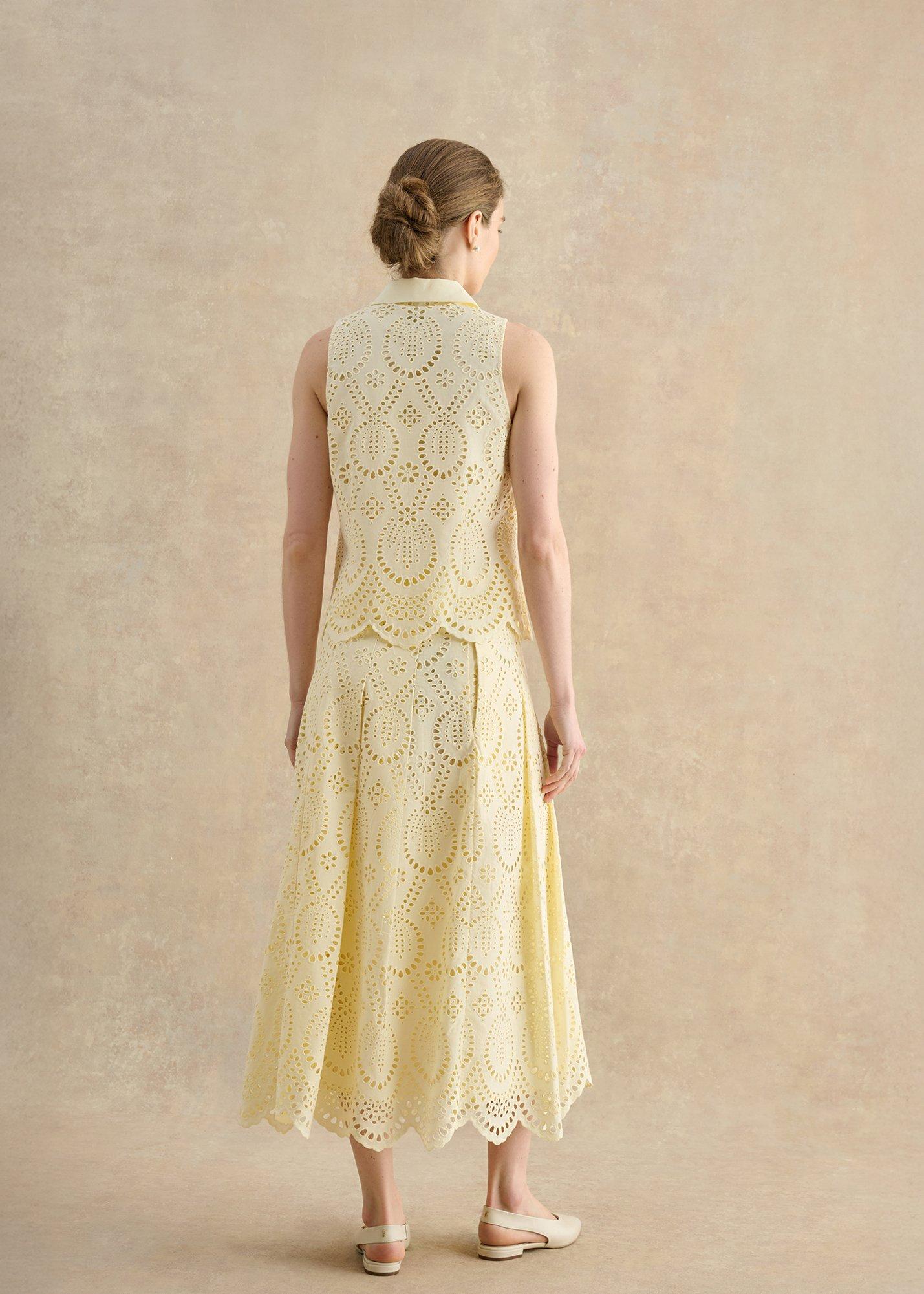 Brookshire Skirt, Pale Yellow, hi-res