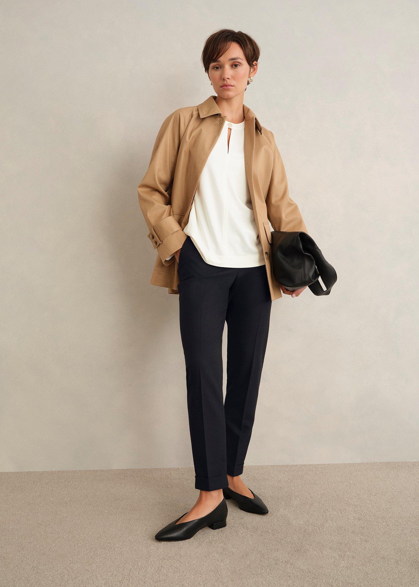 Lisette Wool Blend Pants, Black, hi-res