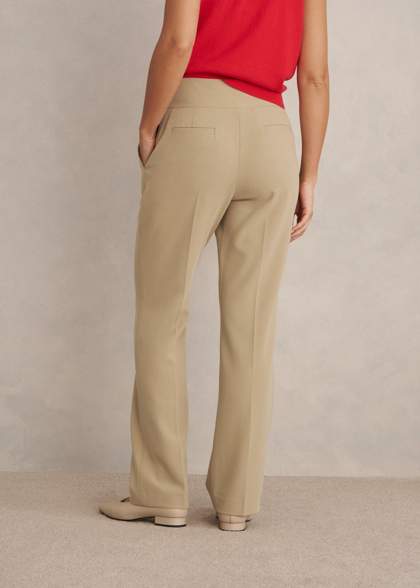 Leila Straight Leg Pants, Fawn Beige, hi-res