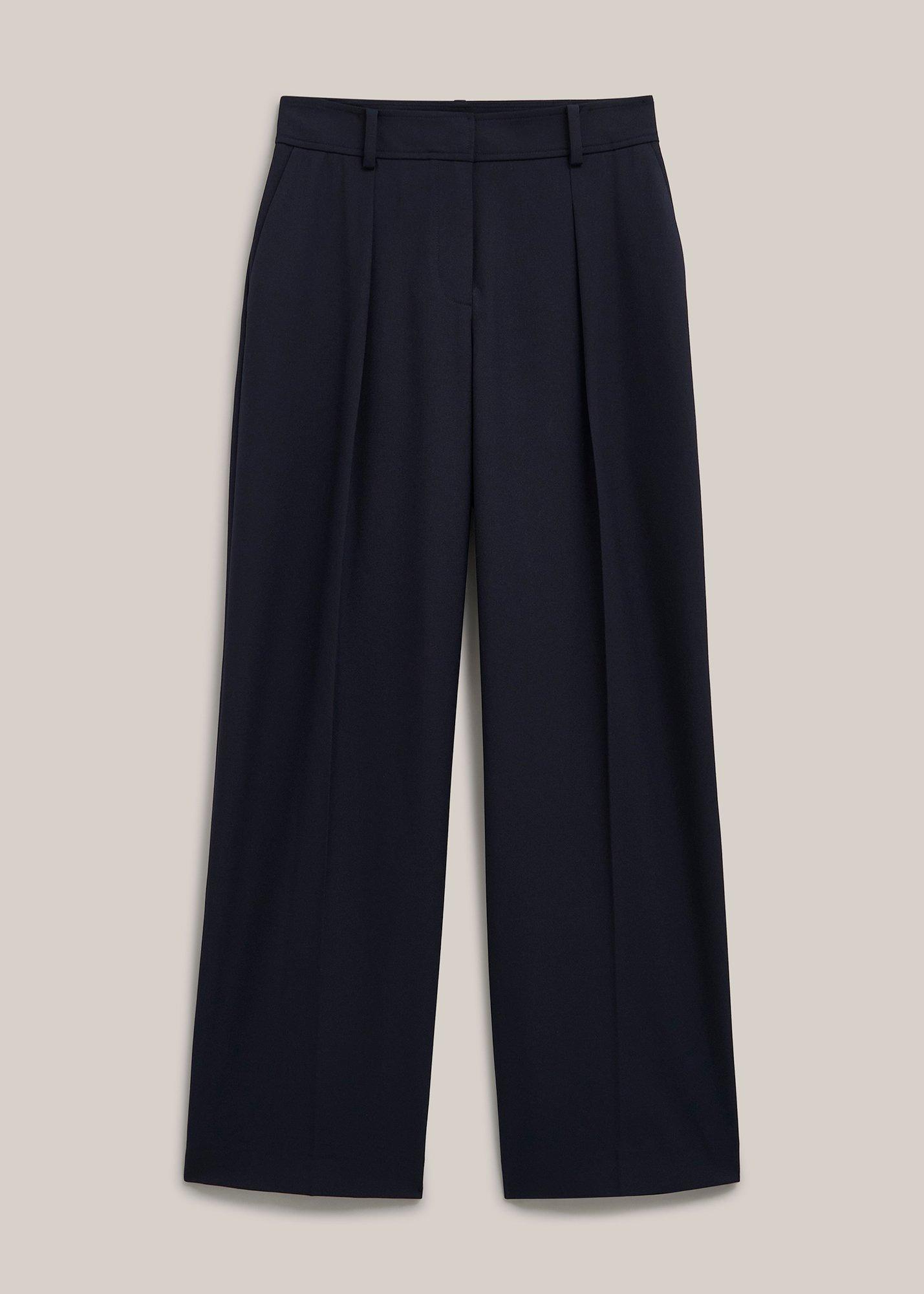 Dannie Wide Leg Pants, Hobbs Navy, hi-res