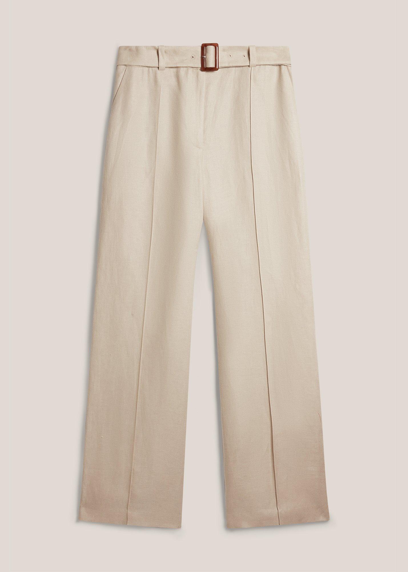 Zainah Linen Wide Leg Pants