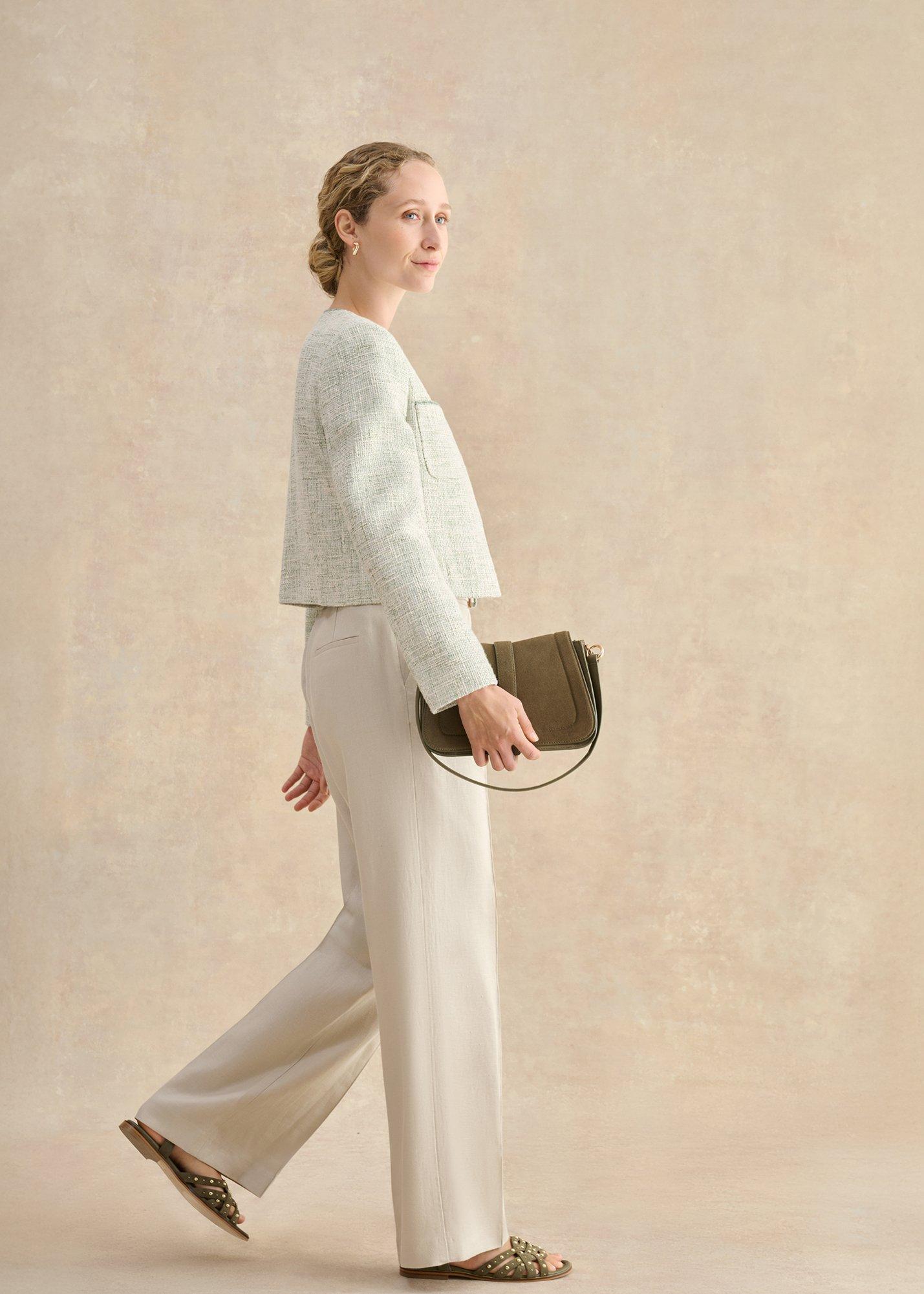 Petite Zainah Trousers, Neutral, hi-res
