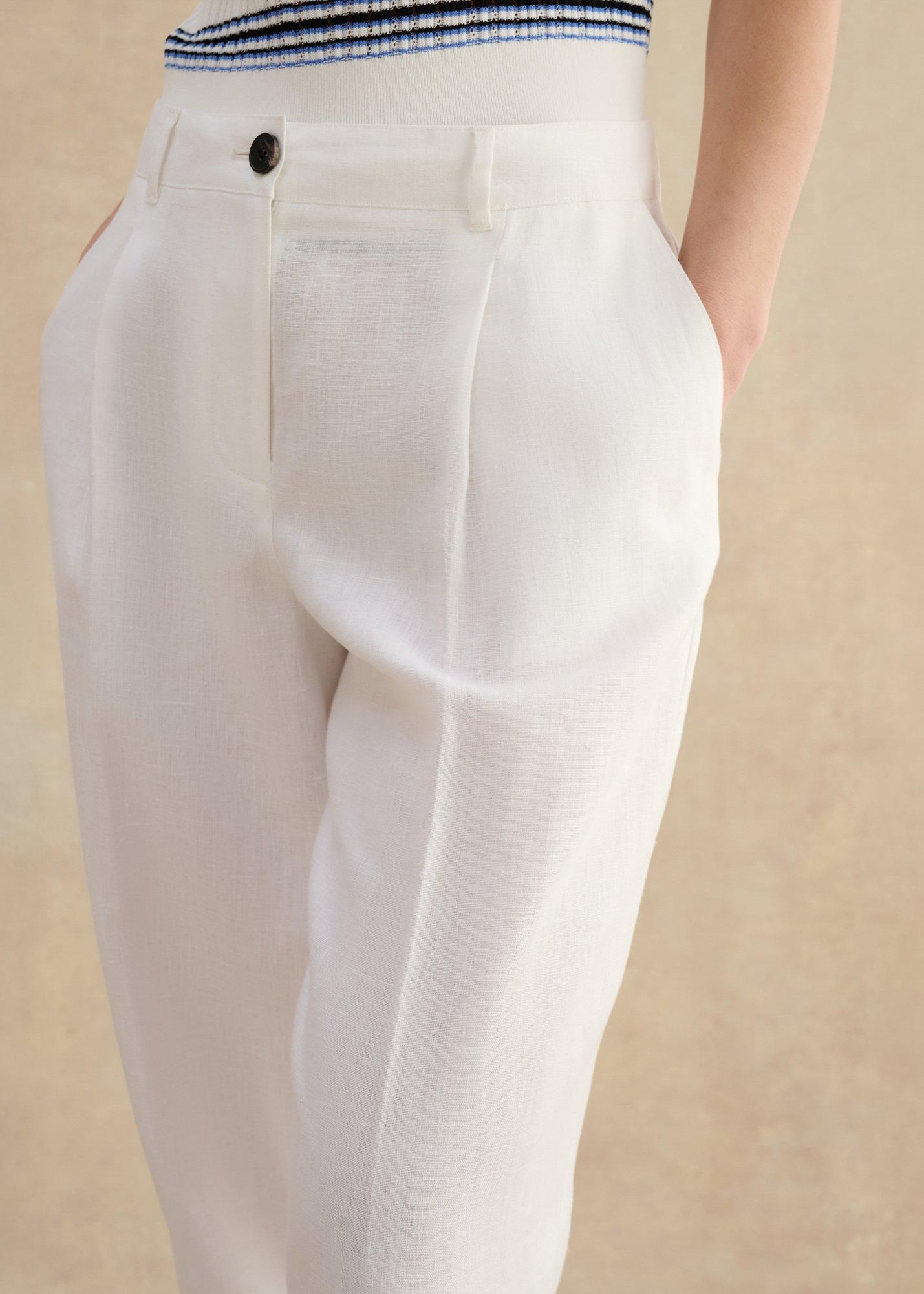 Dania Trousers, White, hi-res