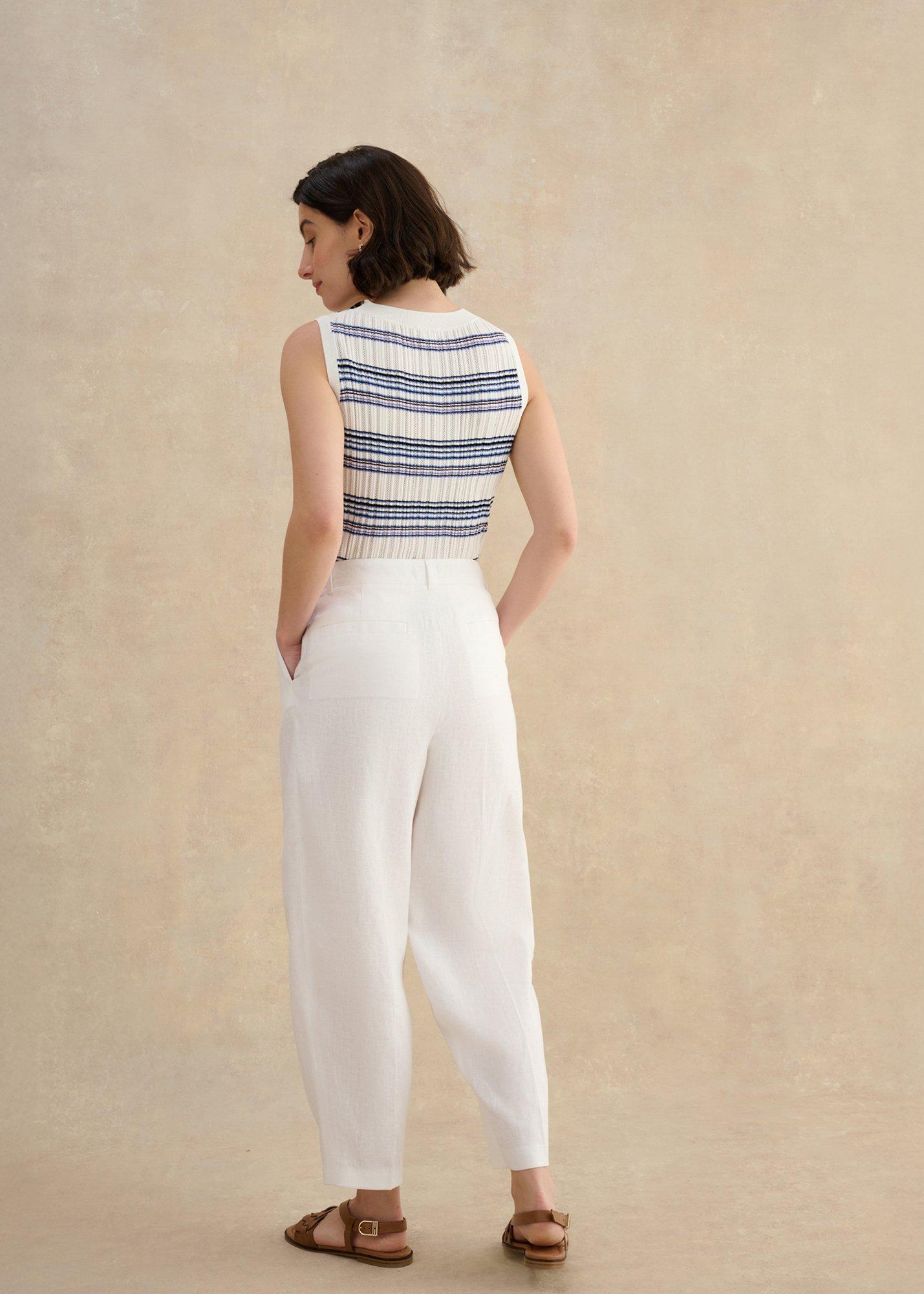 Dania Trousers, White, hi-res