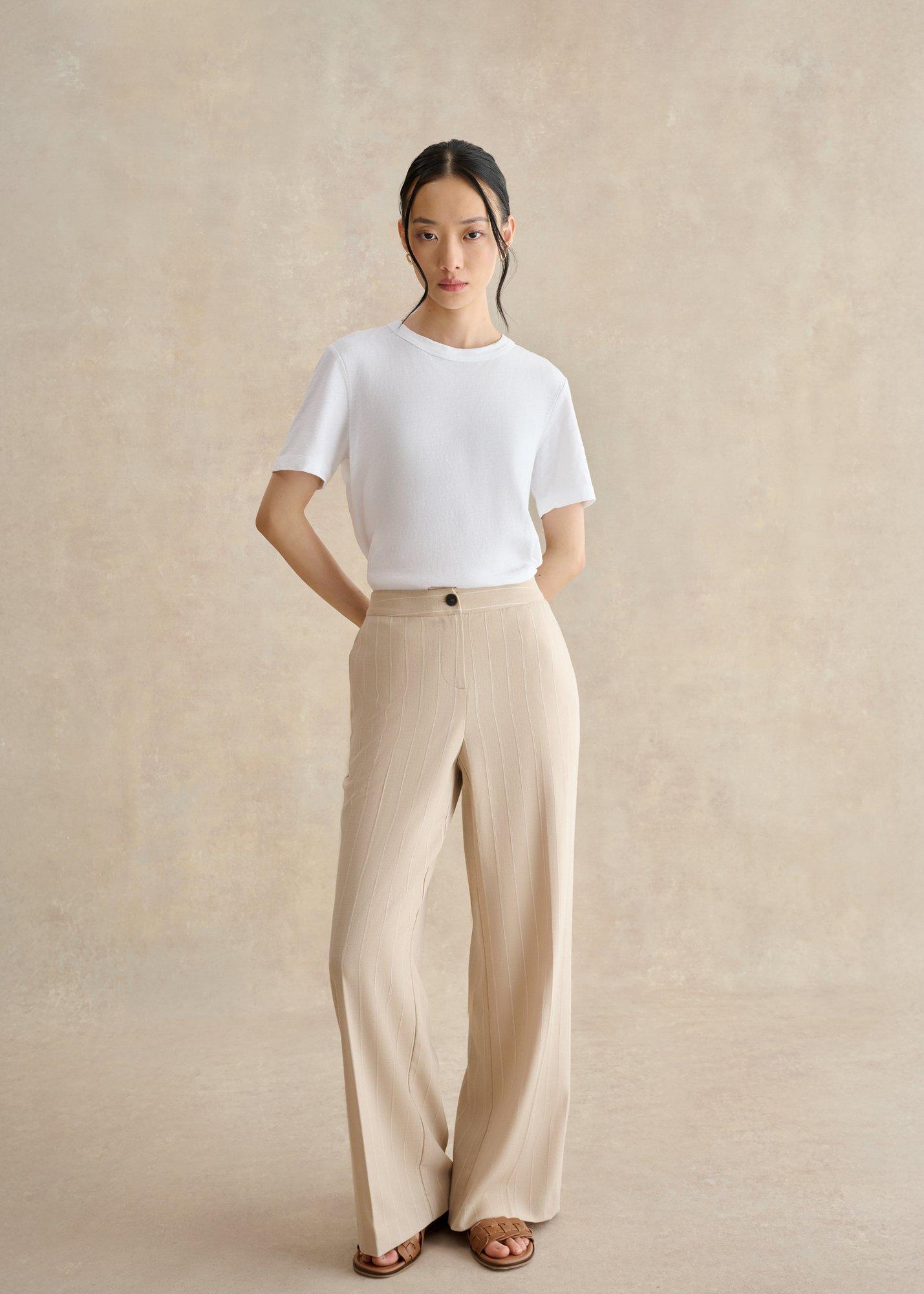 Hadley Linen Pinstripe Pants