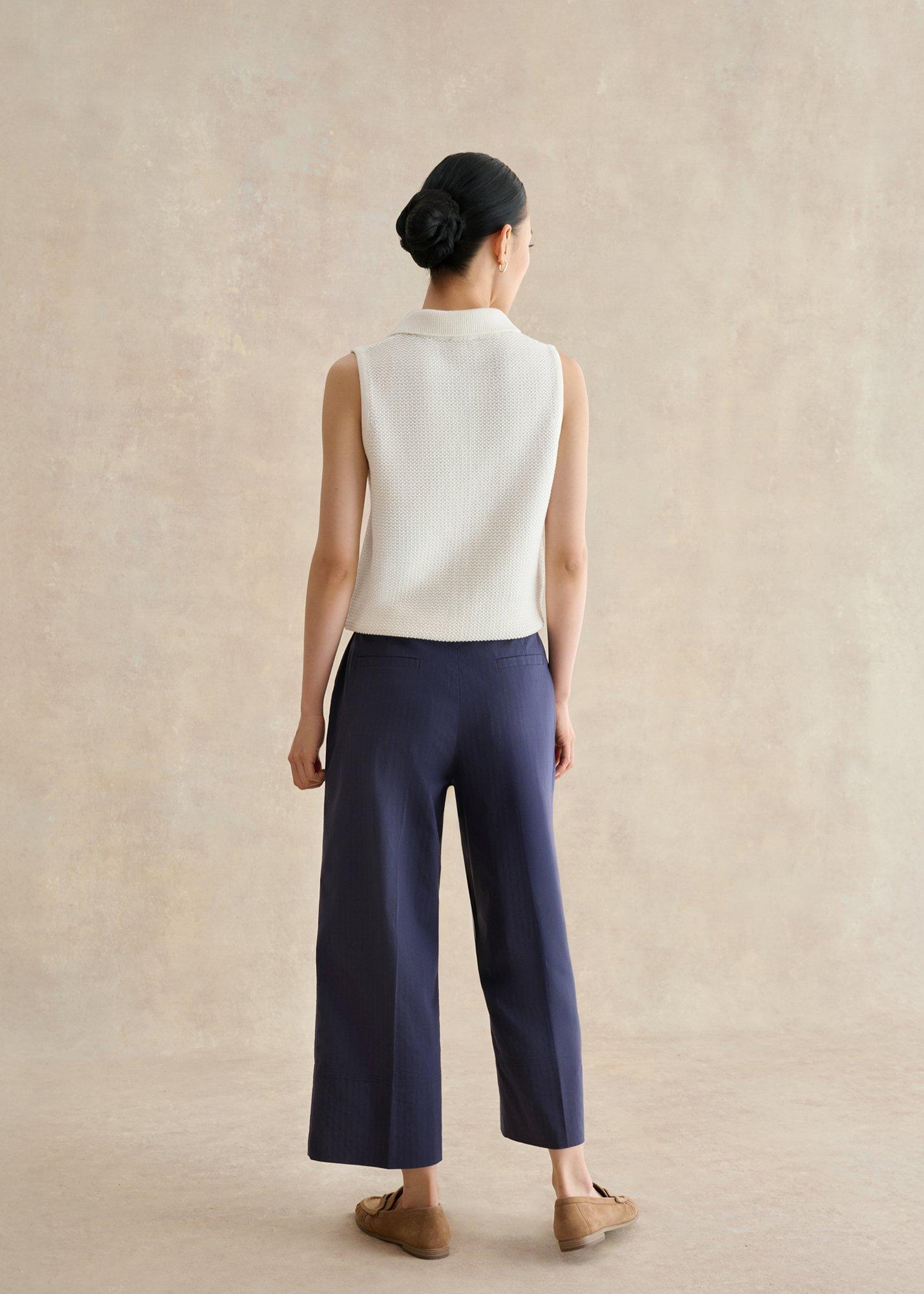 Norwood Cropped Pants, True Navy, hi-res