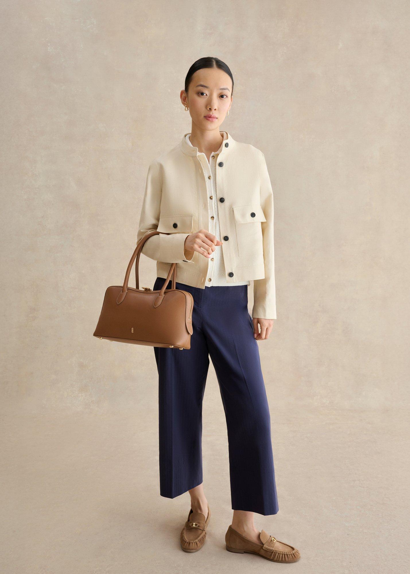 Norwood Cropped Pants, True Navy, hi-res