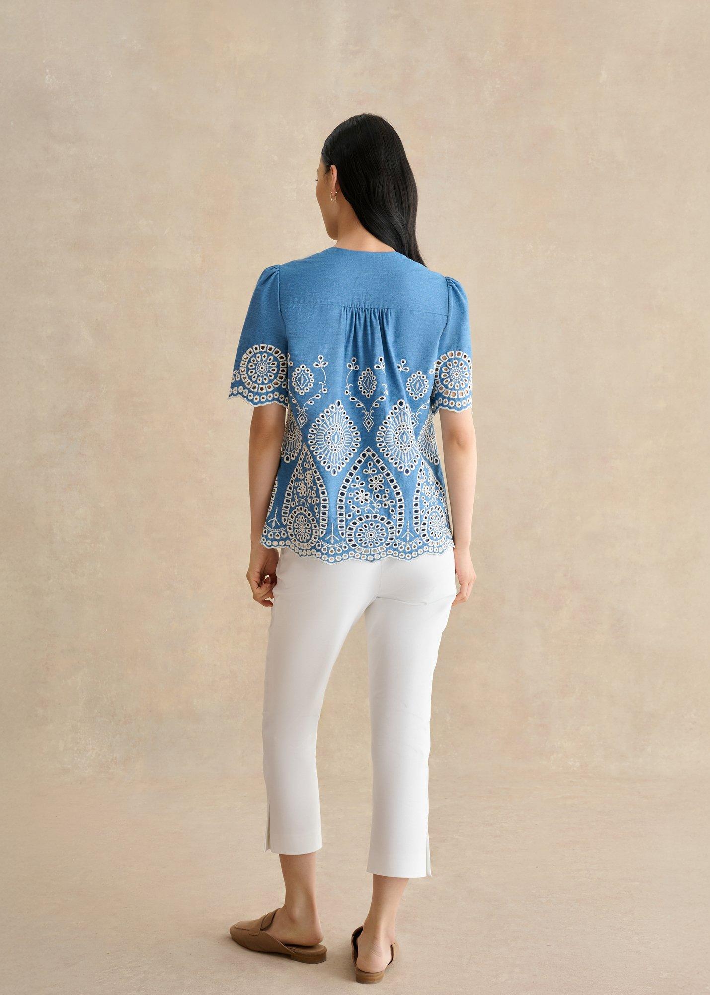 Giselle Capri Pants, White, hi-res