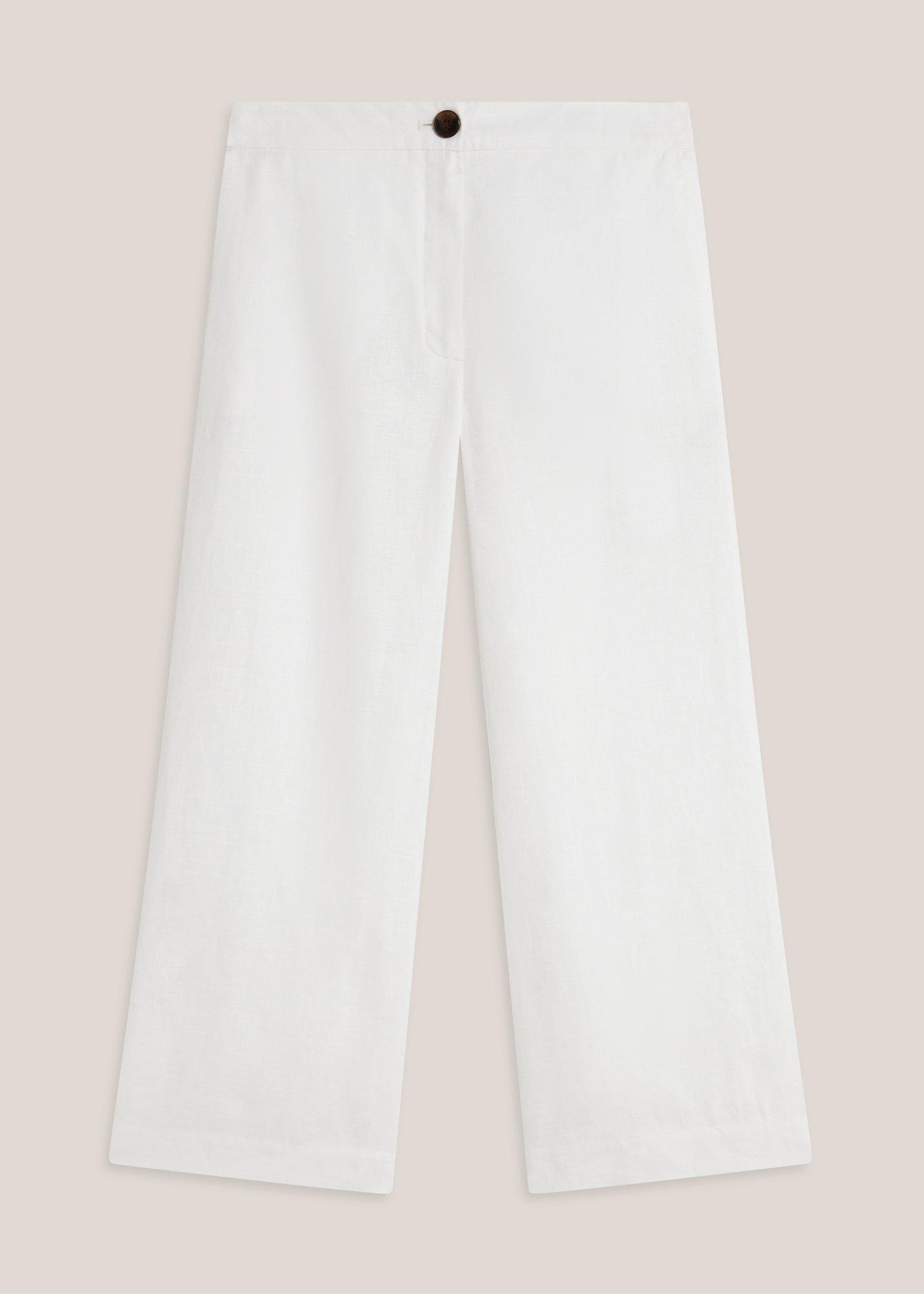 Petite Lillie Linen Cropped Pants