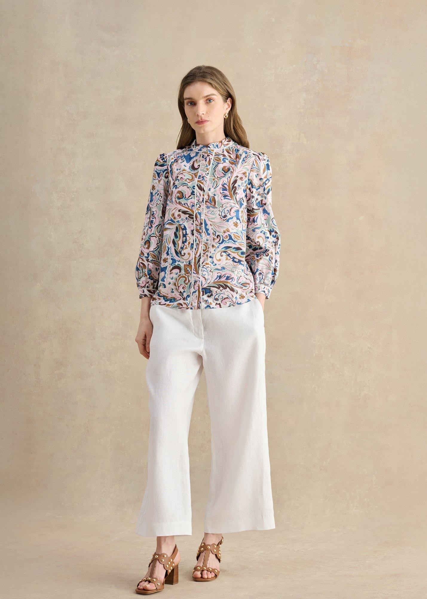 Petite Lillie Linen Cropped Pants