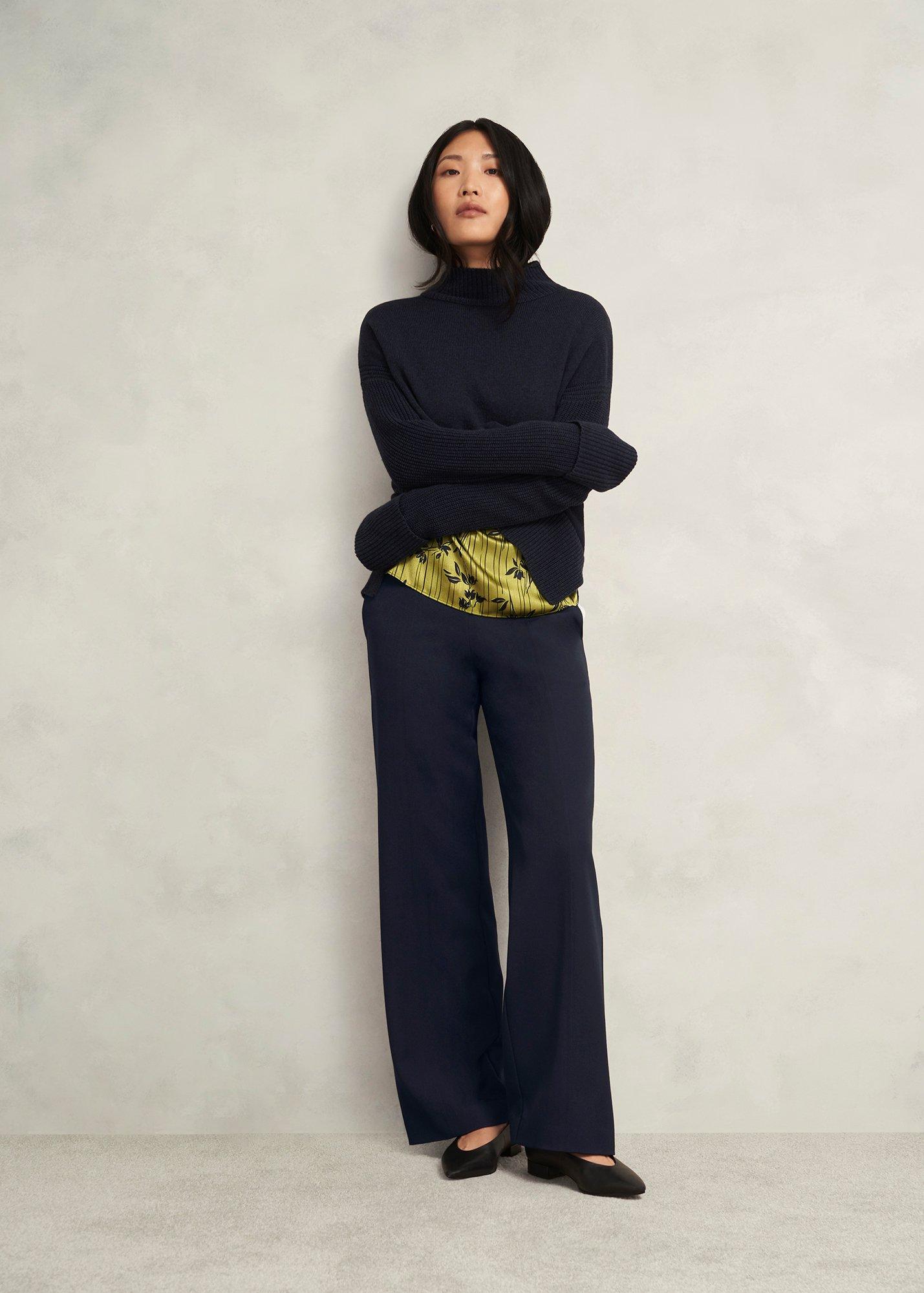 Marina Trousers, Hobbs Navy, hi-res
