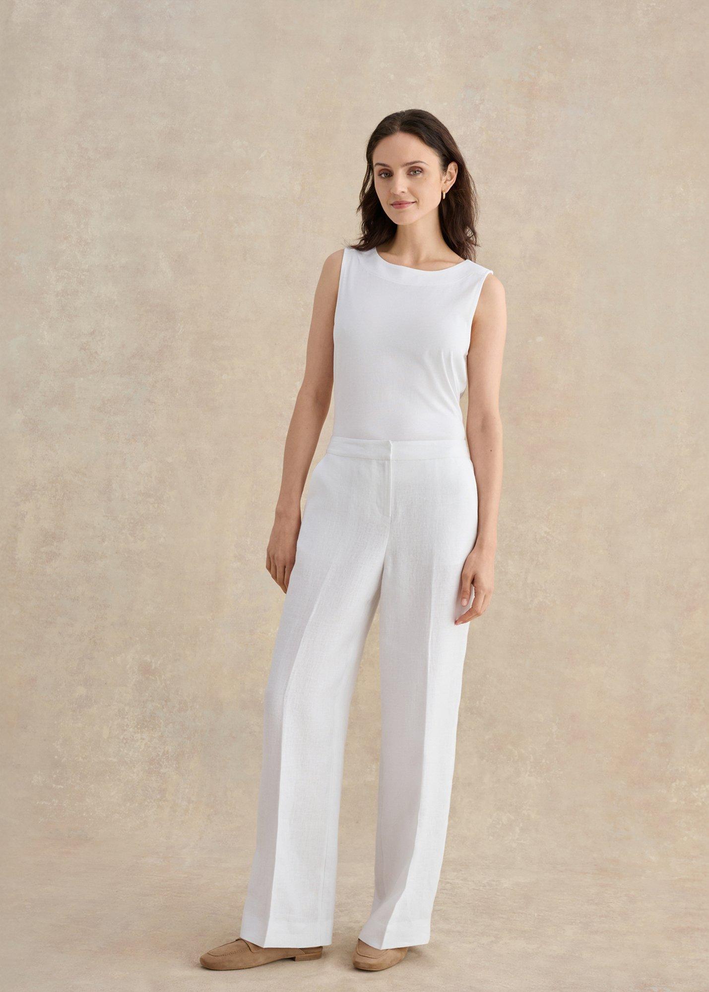 Alessia Linen Wide Leg Trousers