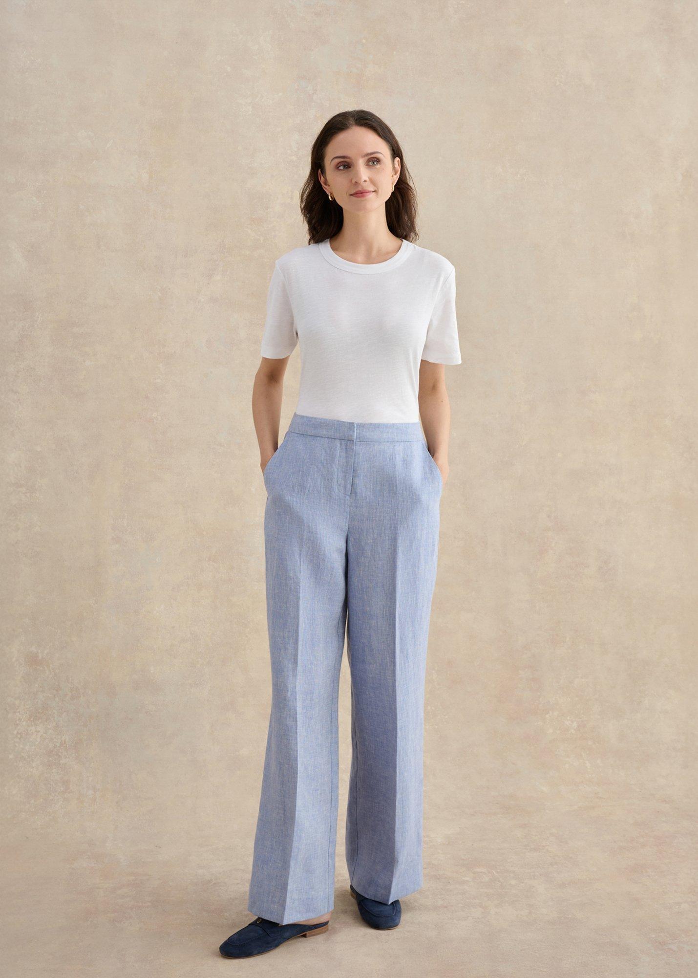 Petite Estella Linen Trousers