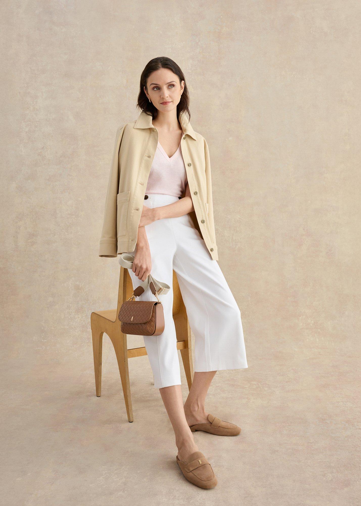 Kimmi Crop Pants, White, hi-res