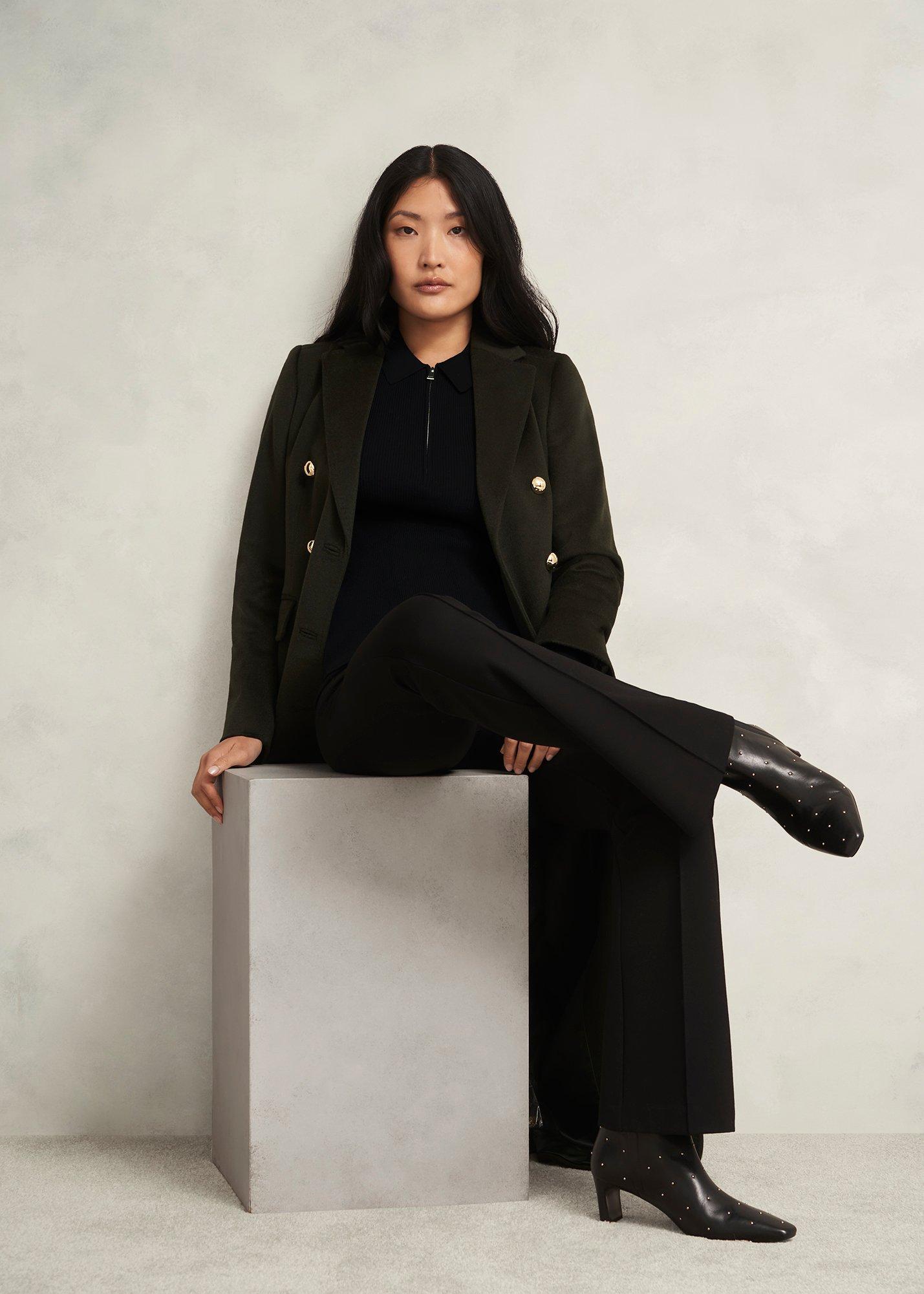 Darcie Knitted Shirt, Black, hi-res