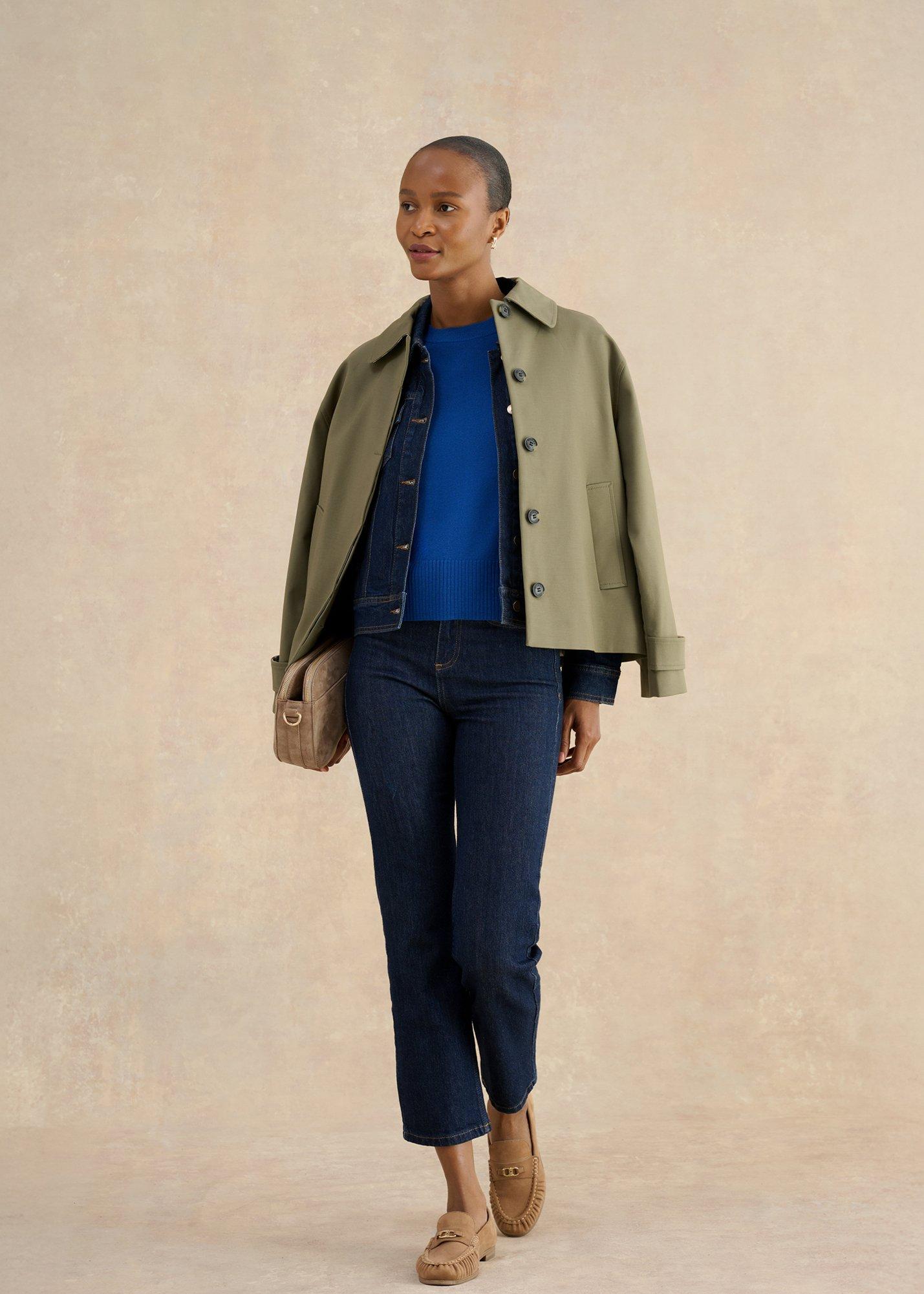 Leena Knitted Top, True Blue, hi-res