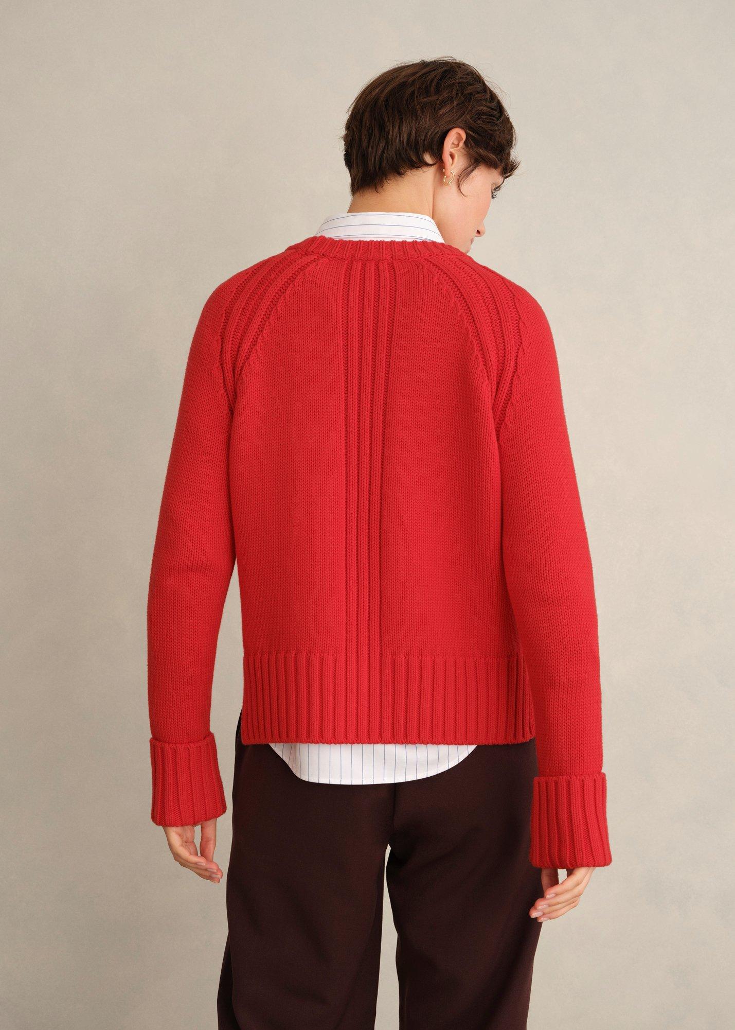 Sukey Cotton Jumper, Pepper Red, hi-res
