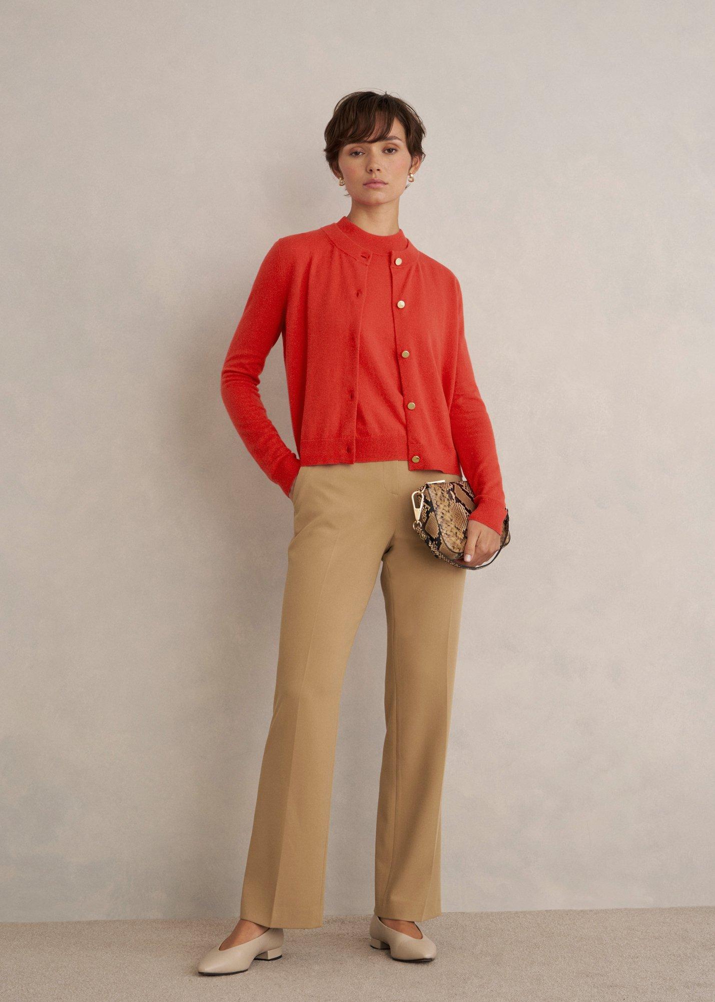 Priya Cardigan, Hibiscus Red, hi-res