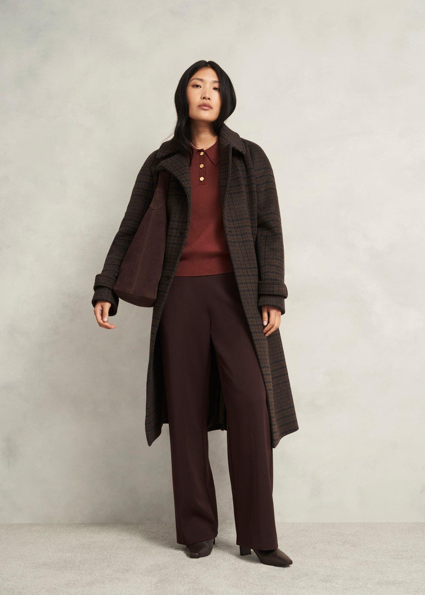 Connie Polo Jumper, Cinnamon Brown, hi-res