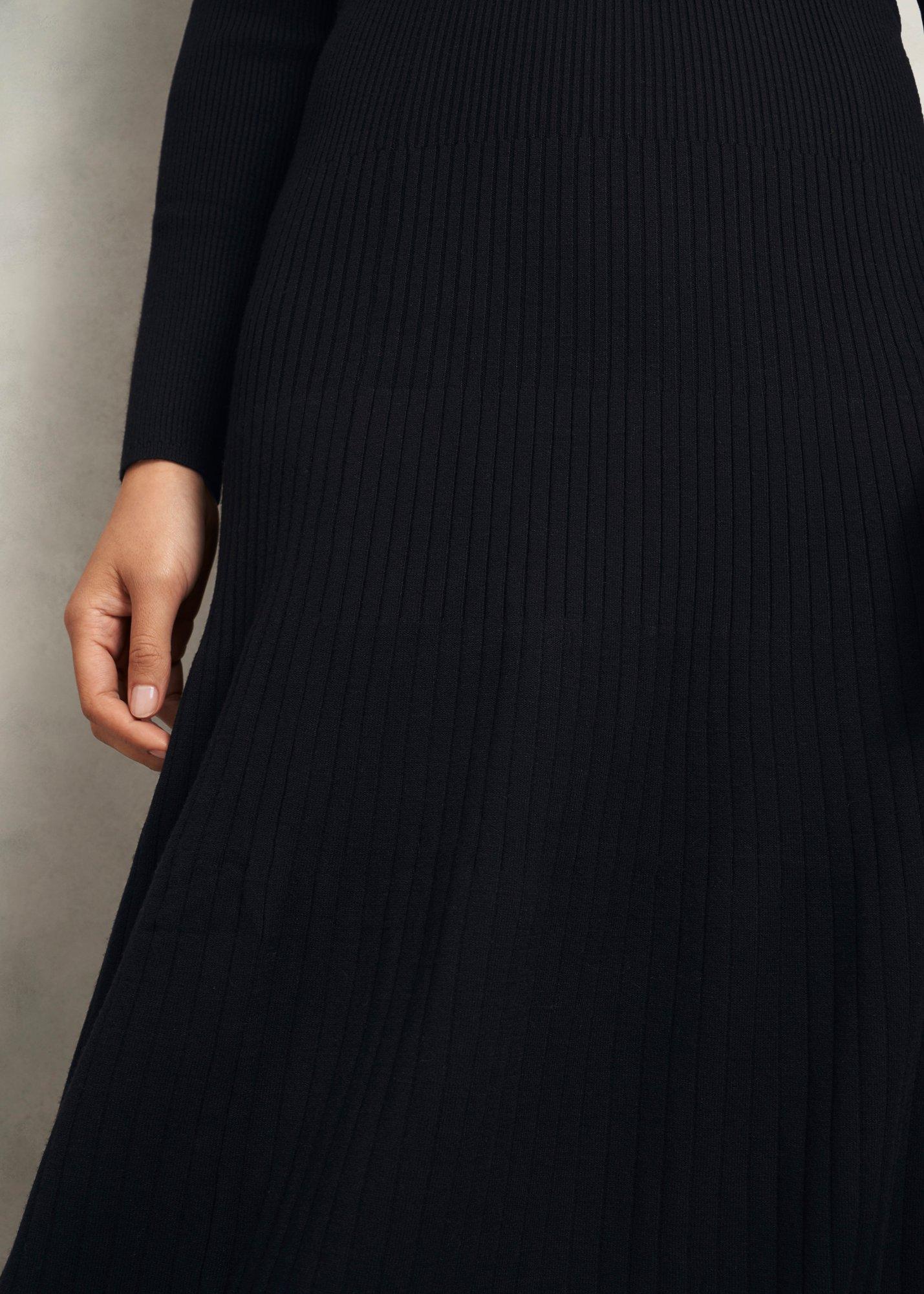 Marta Knitted Dress, Black, hi-res