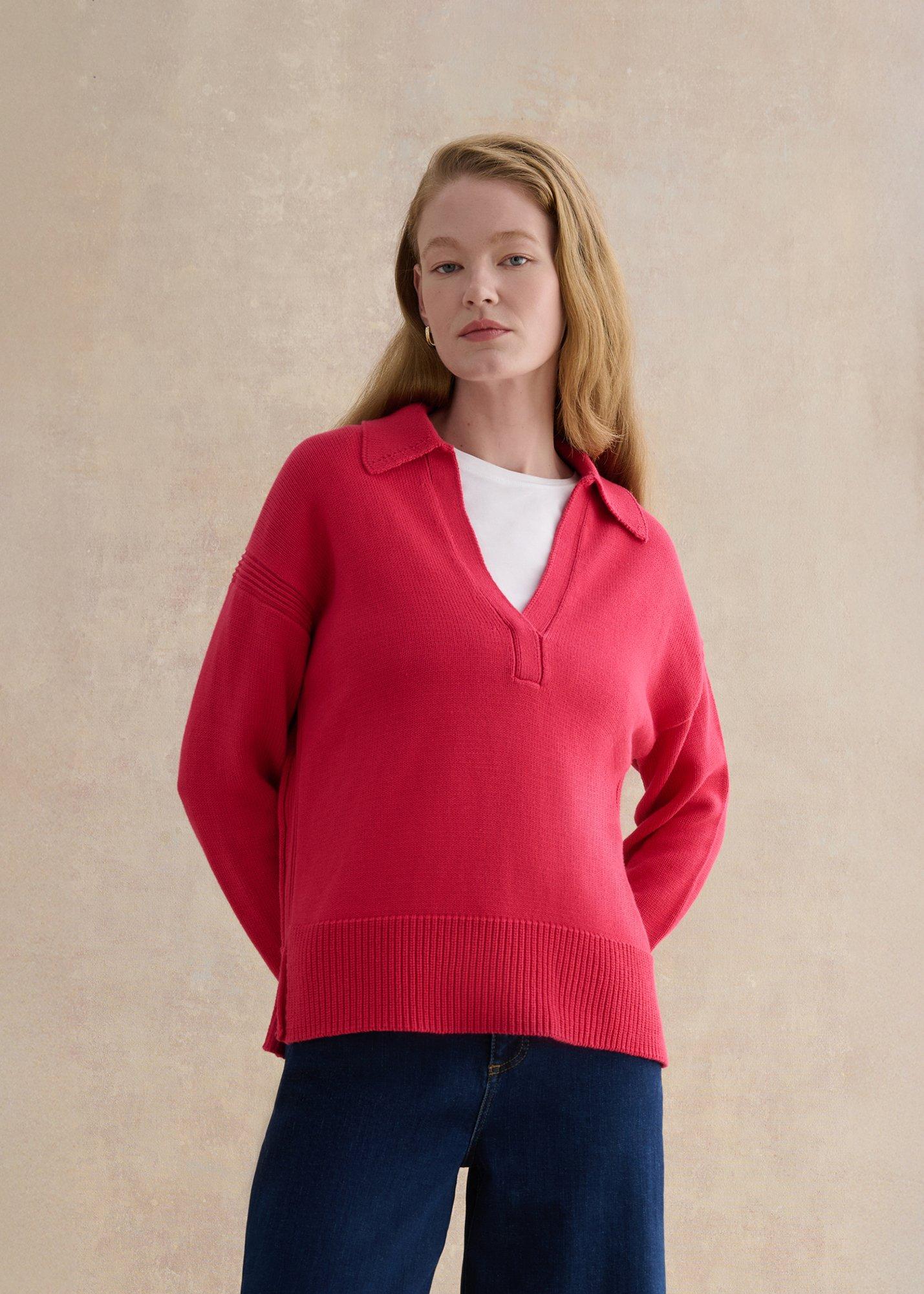Jamie Polo Cotton Sweater