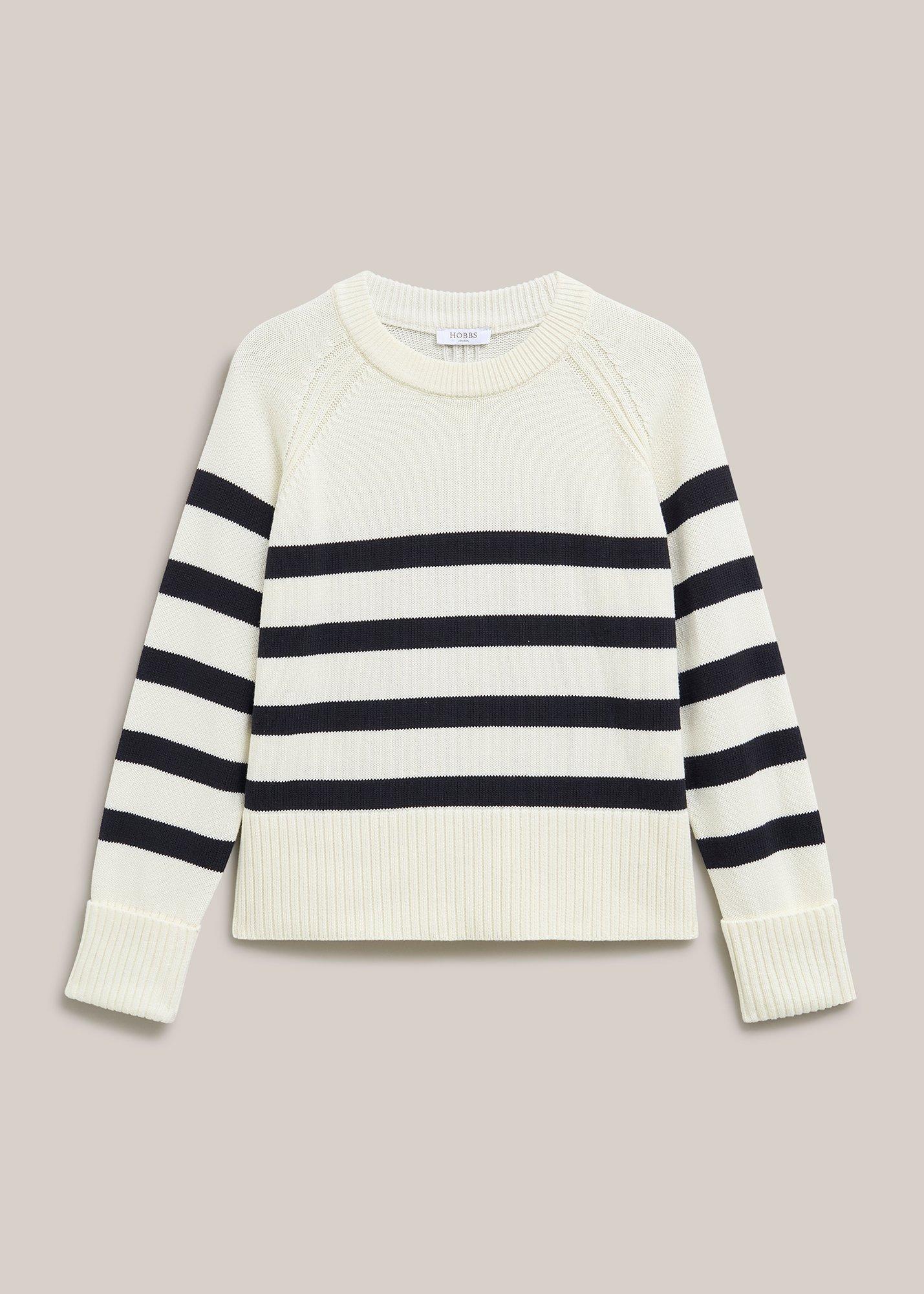 Georgie Striped Cotton Sweater