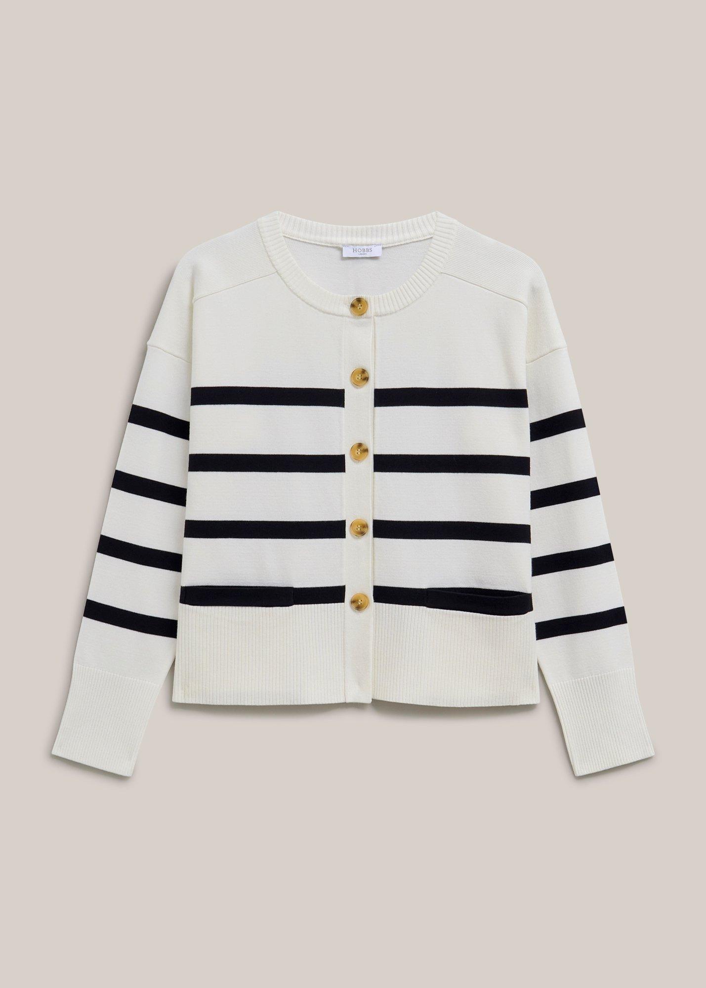 Megan Striped Cardigan